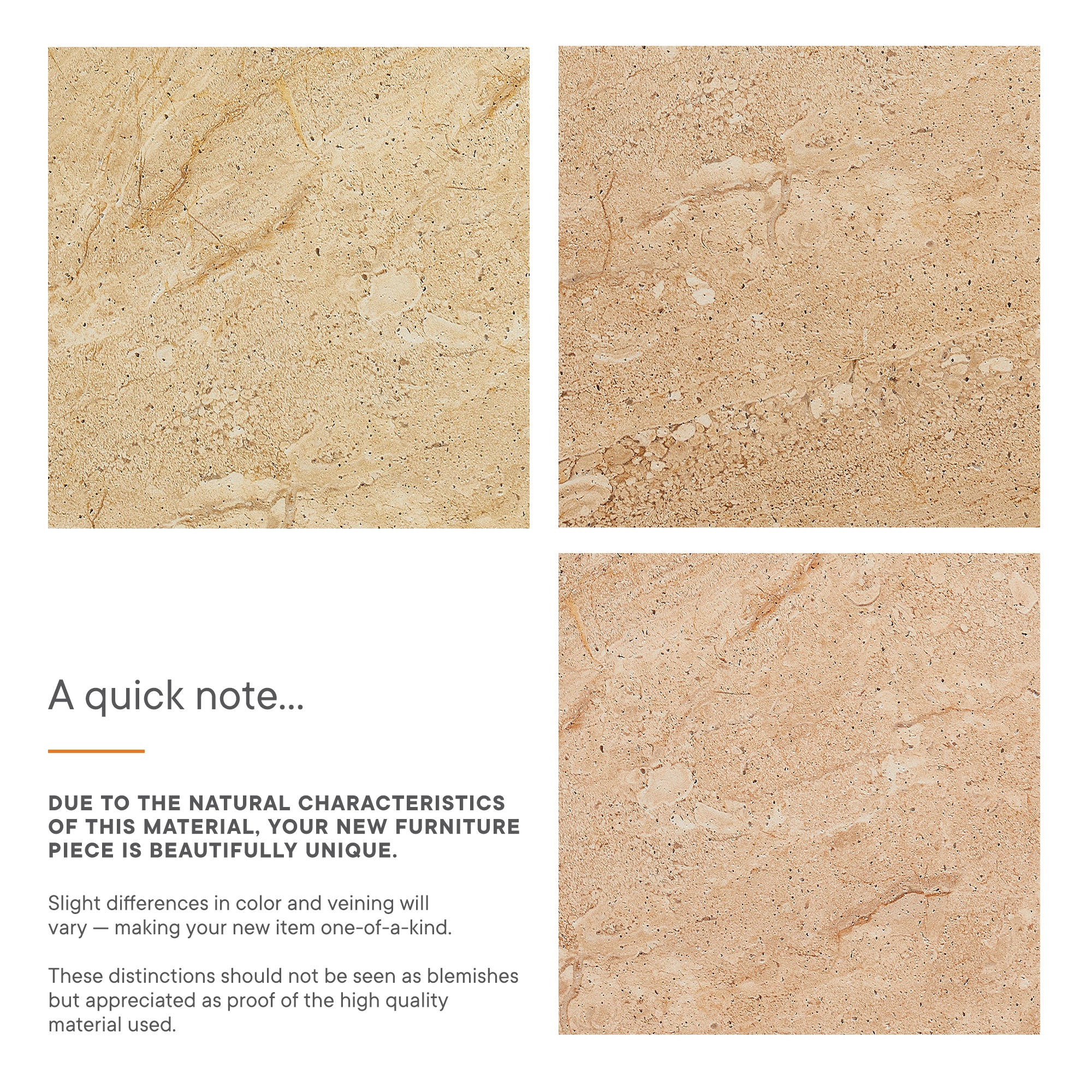 Elowen Indoor - Outdoor Patio Textured Faux Travertine Coffee Table, Travertine
