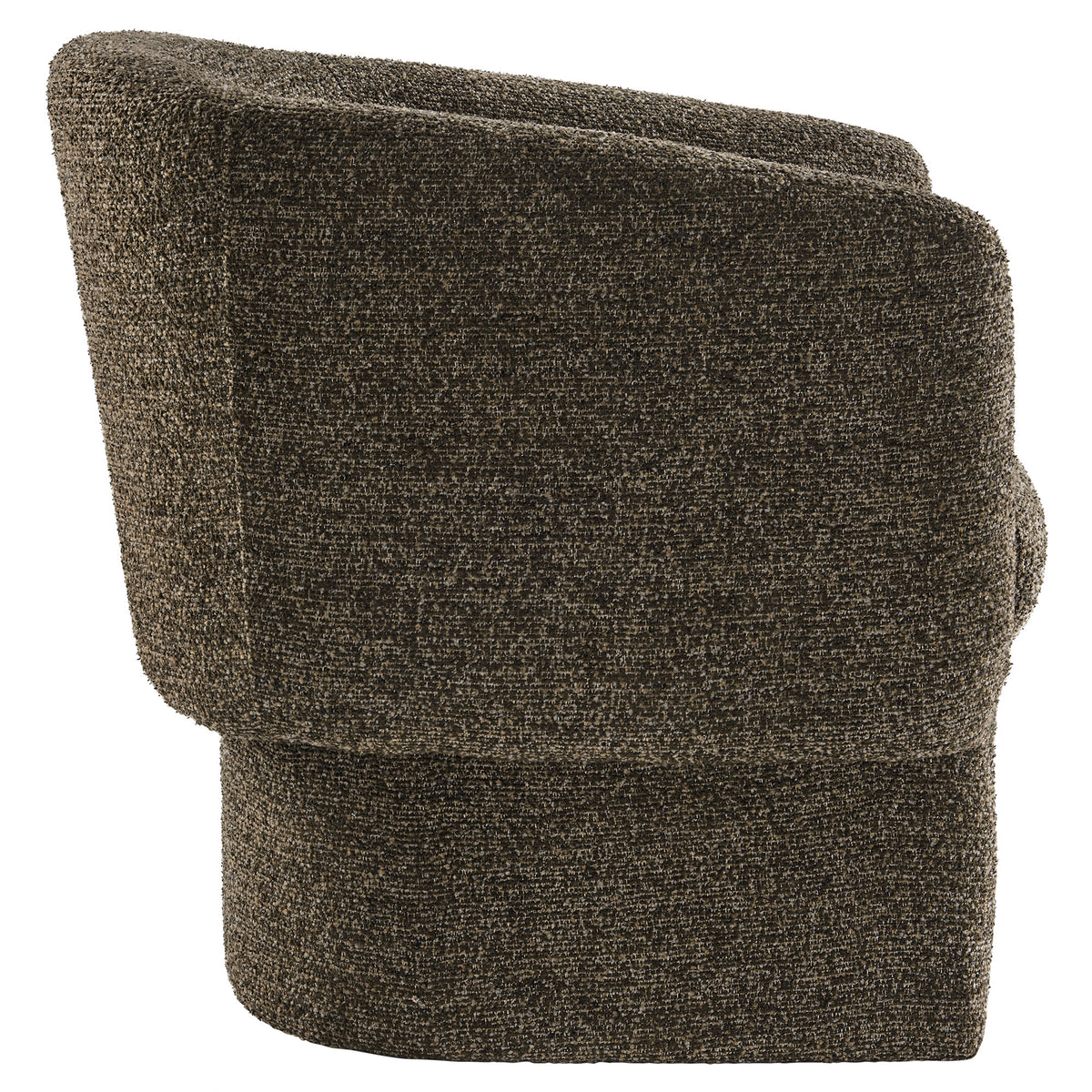 Muse Boucle Fabric Barrel Accent Chair, Antique
