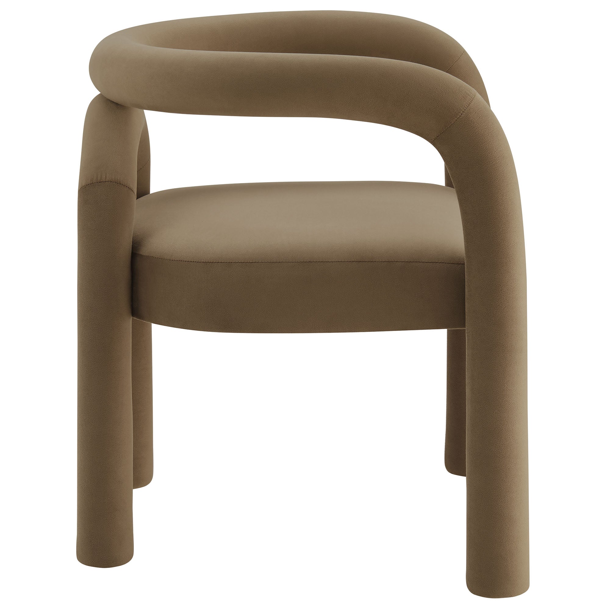 Astrid Performance Velvet Dining Chair, Camel