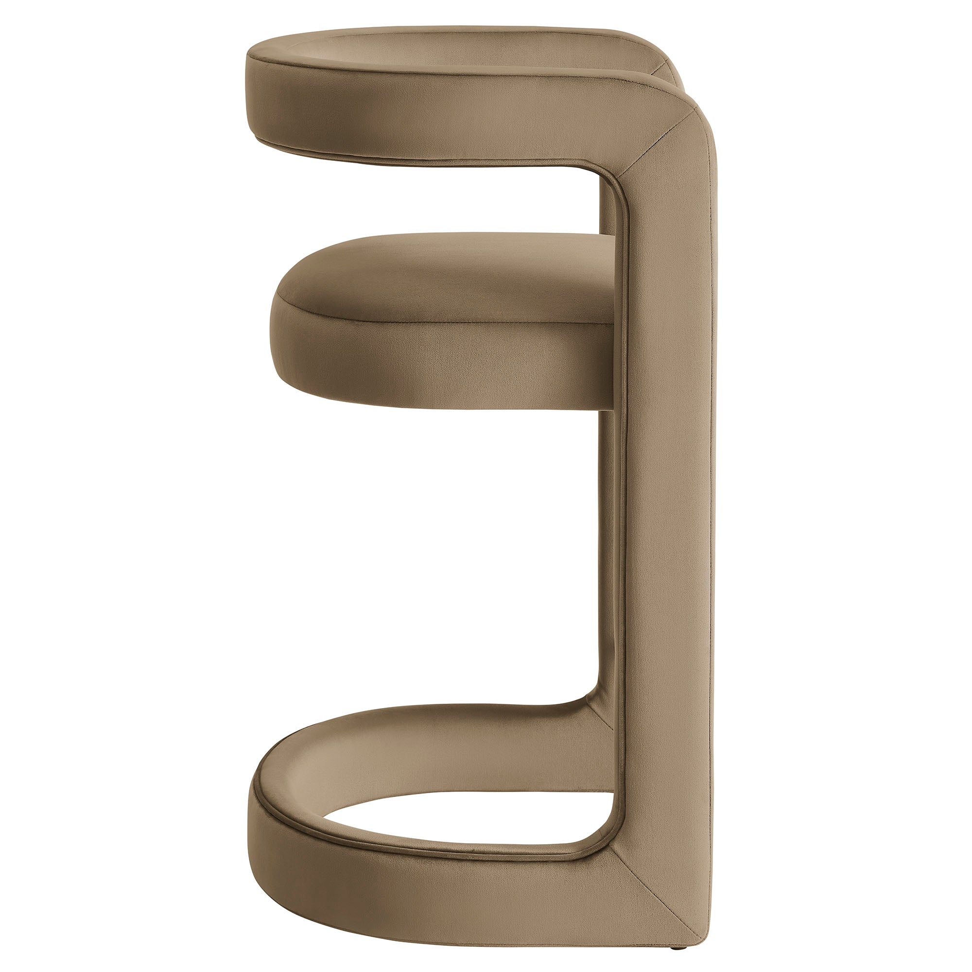 Winslow Performance Velvet Counter Stool, Taupe