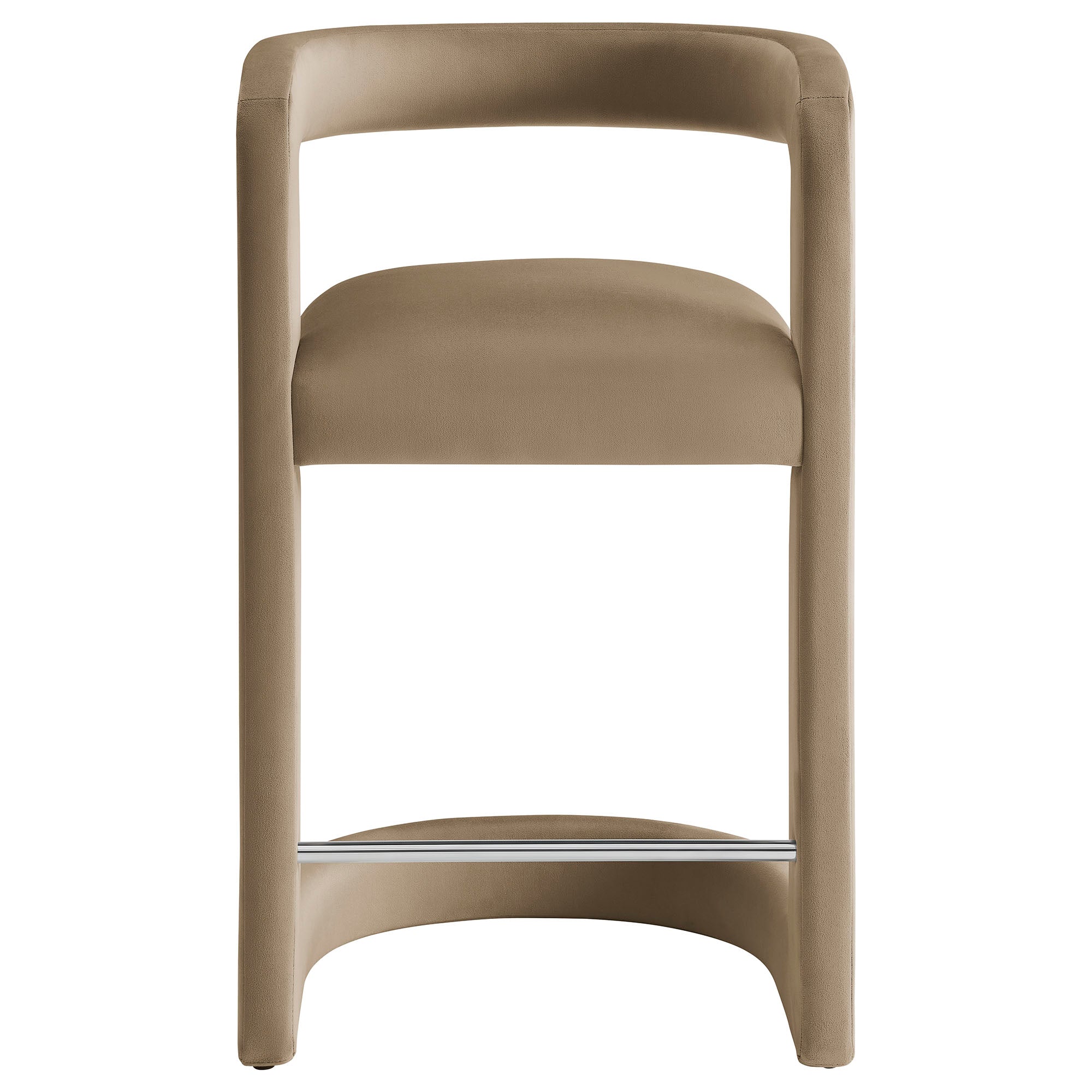 Winslow Performance Velvet Counter Stool, Taupe