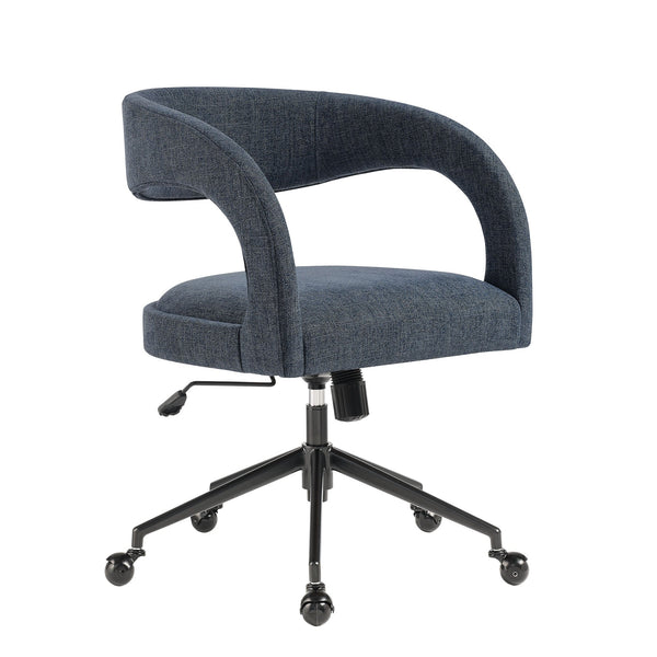 Pinnacle Upholstered Office Chair, Slate Blue