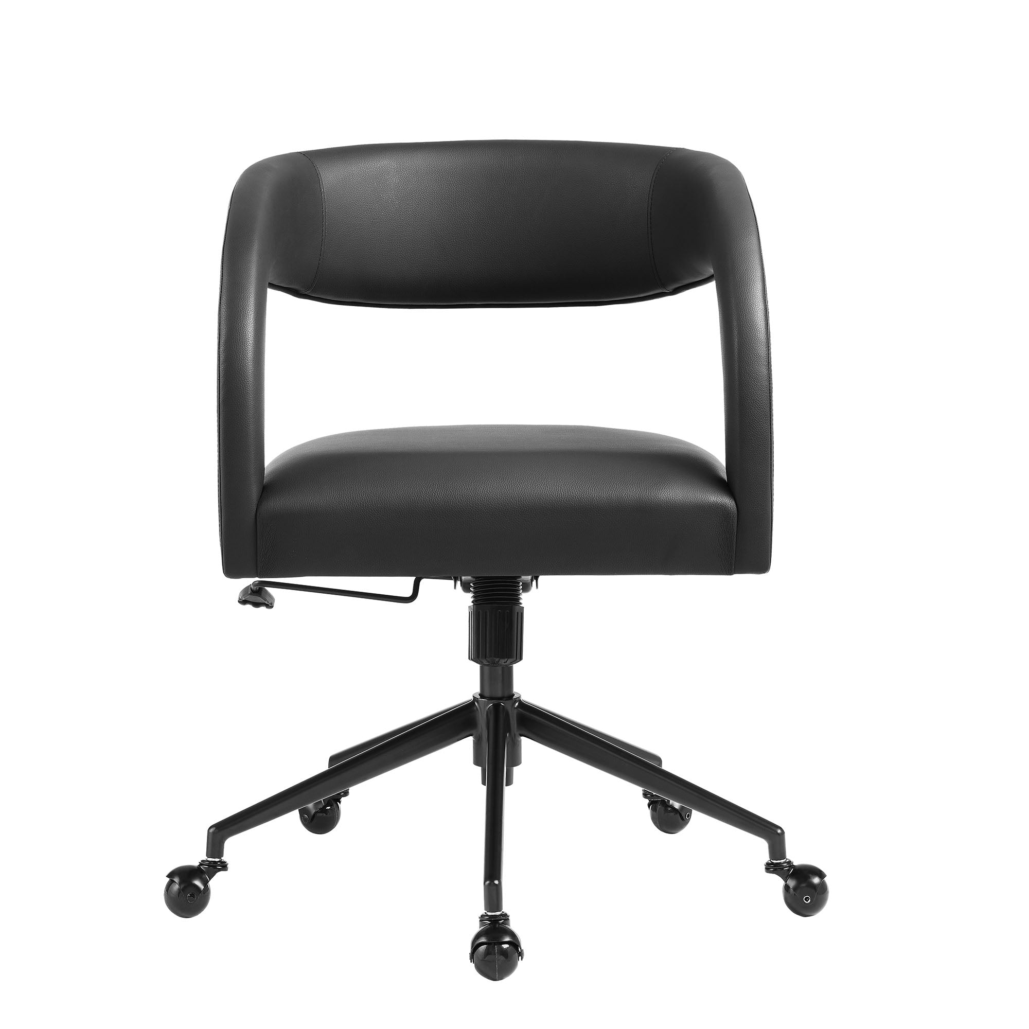 Pinnacle Vegan Leather Office Chair, Black