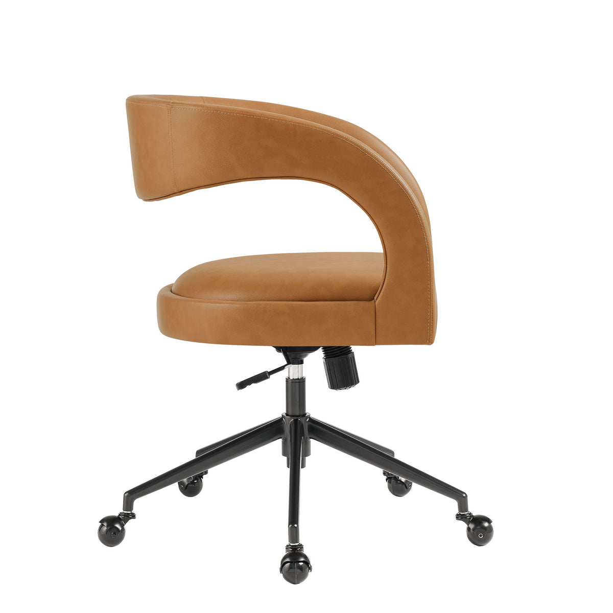 Pinnacle Vegan Leather Office Chair, Tan
