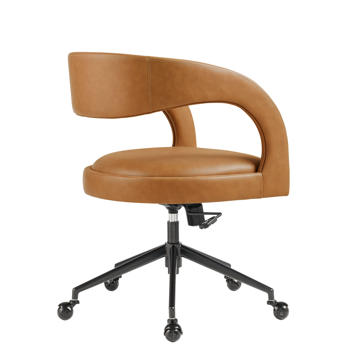 Pinnacle Vegan Leather Office Chair, Tan
