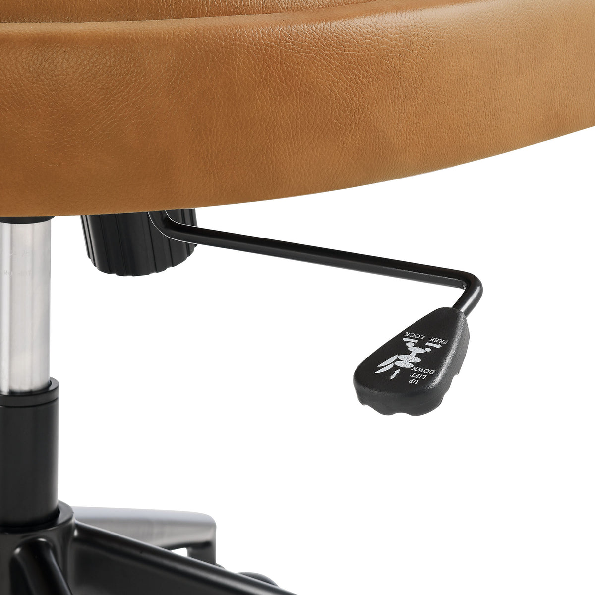 Pinnacle Vegan Leather Office Chair, Tan