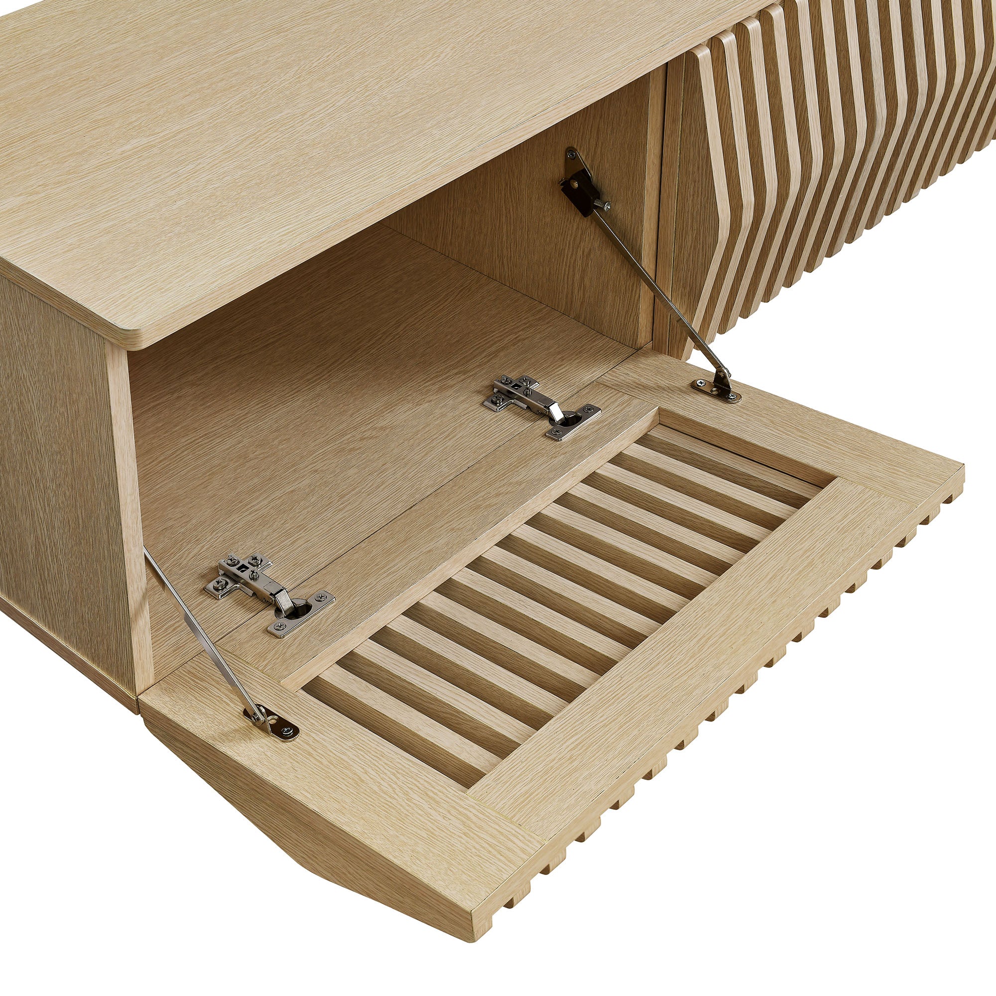 Vaughn 64" Wall Mount TV Stand, Ash
