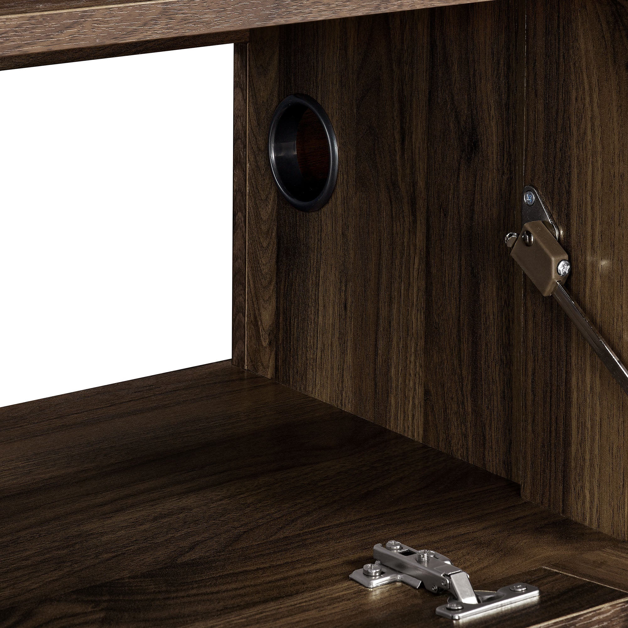 Vaughn 64" Wall Mount TV Stand, Walnut