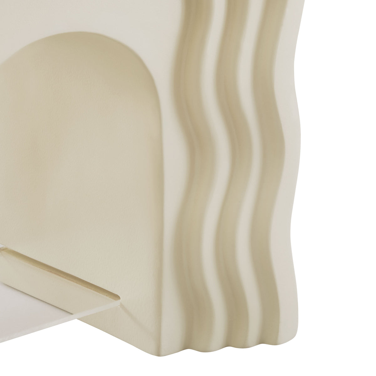 Jorin Squiggle Side Table, Ivory