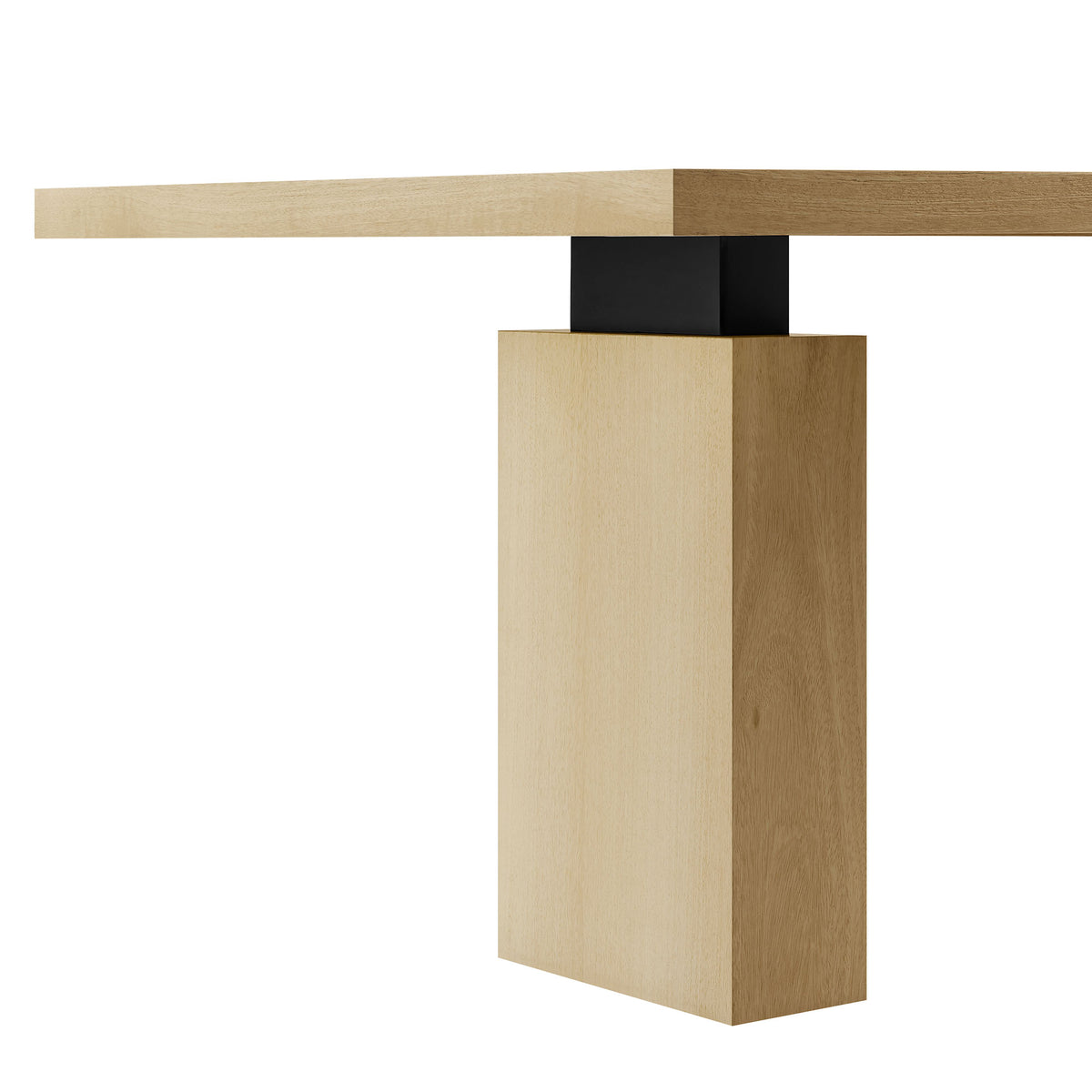 Piston 82" Rectangular Wood Dining Table, Natural
