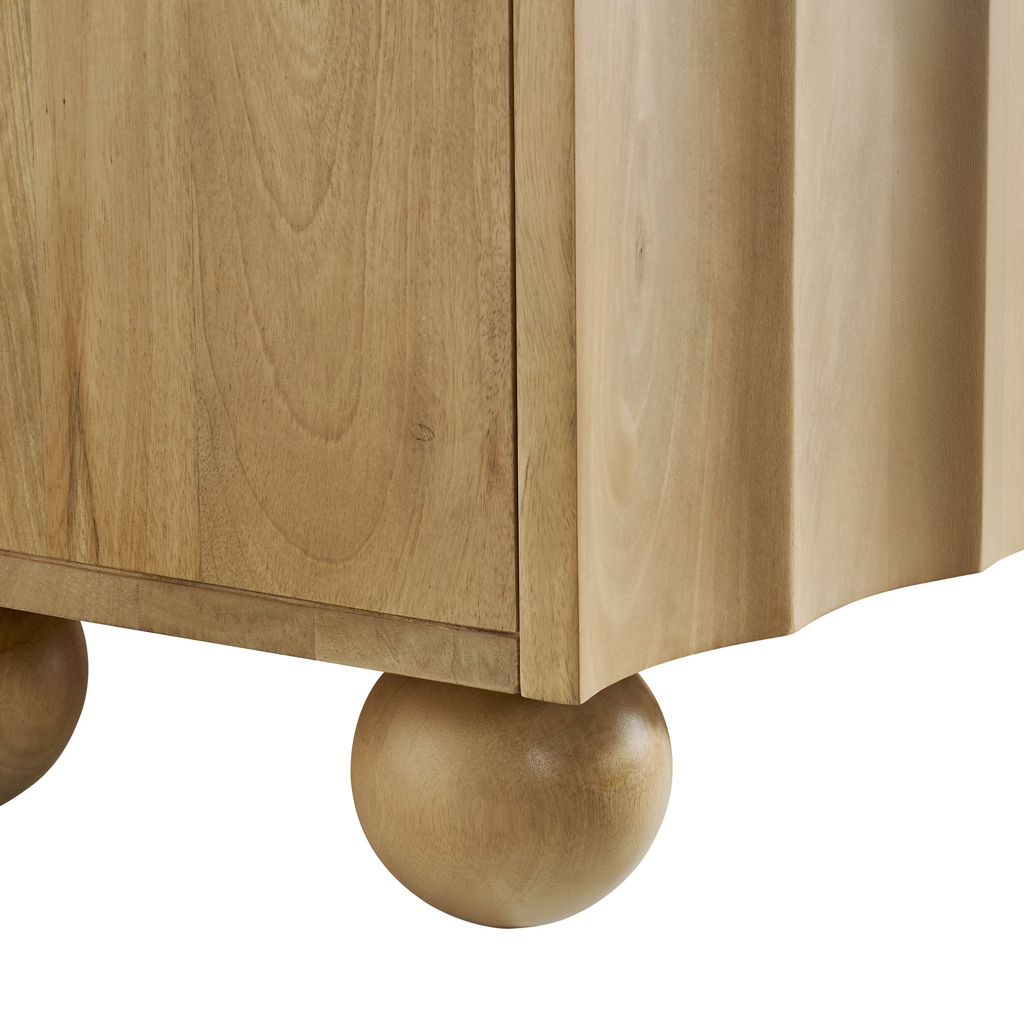 Sorren Scalloped 71" Wood TV Stand, Natural