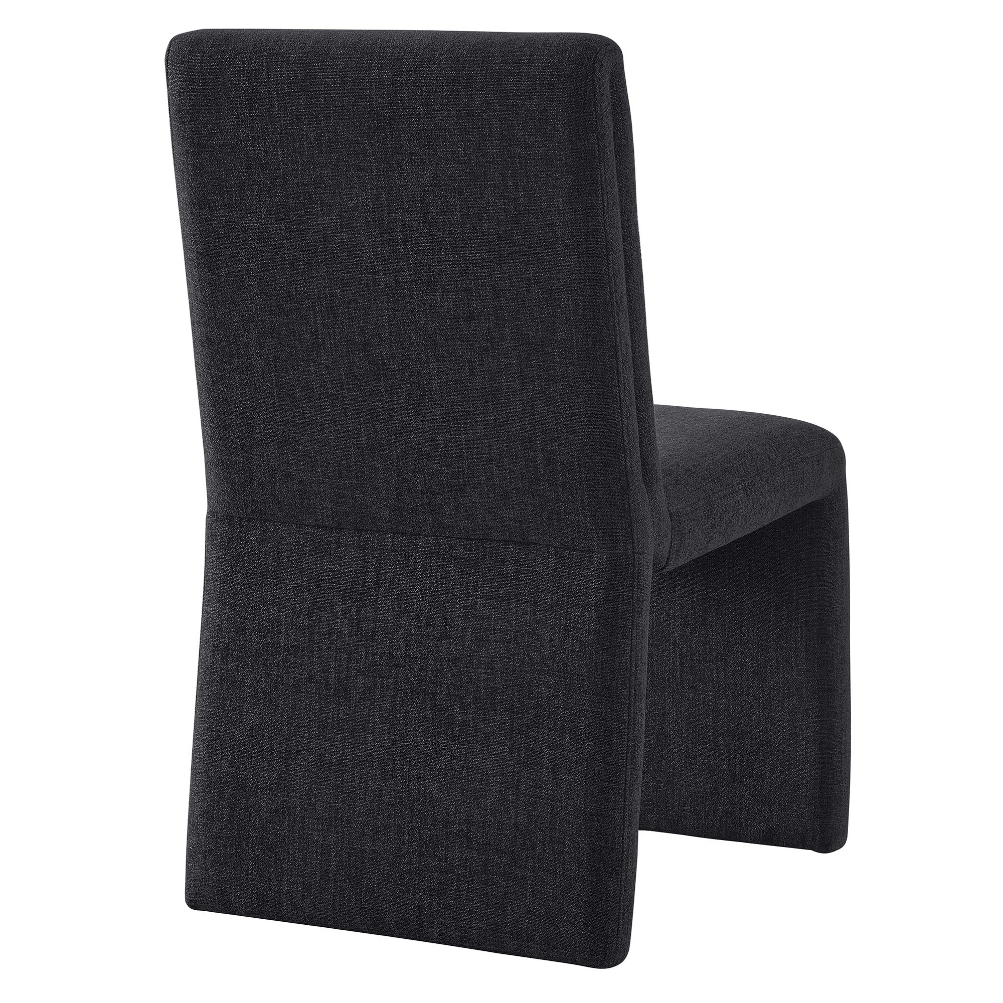 Emory Fabric Upholstered Dining Side Chair, Ebony