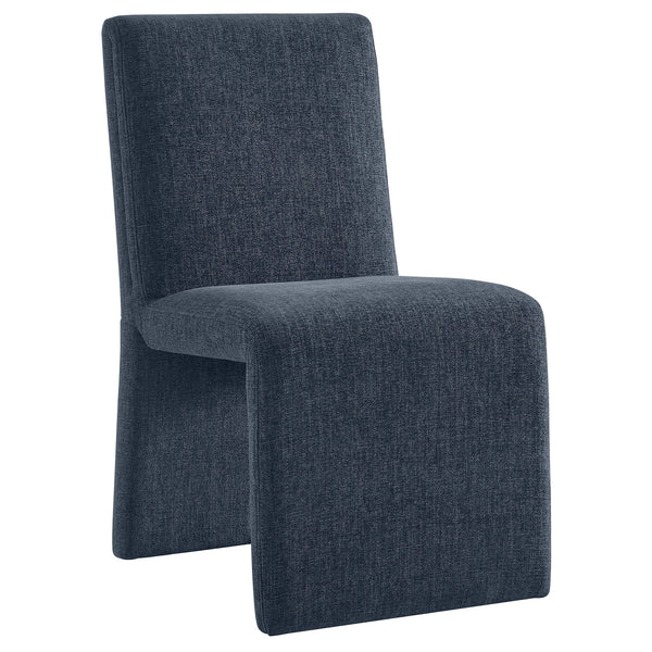 Emory Fabric Upholstered Dining Side Chair, Slate Blue