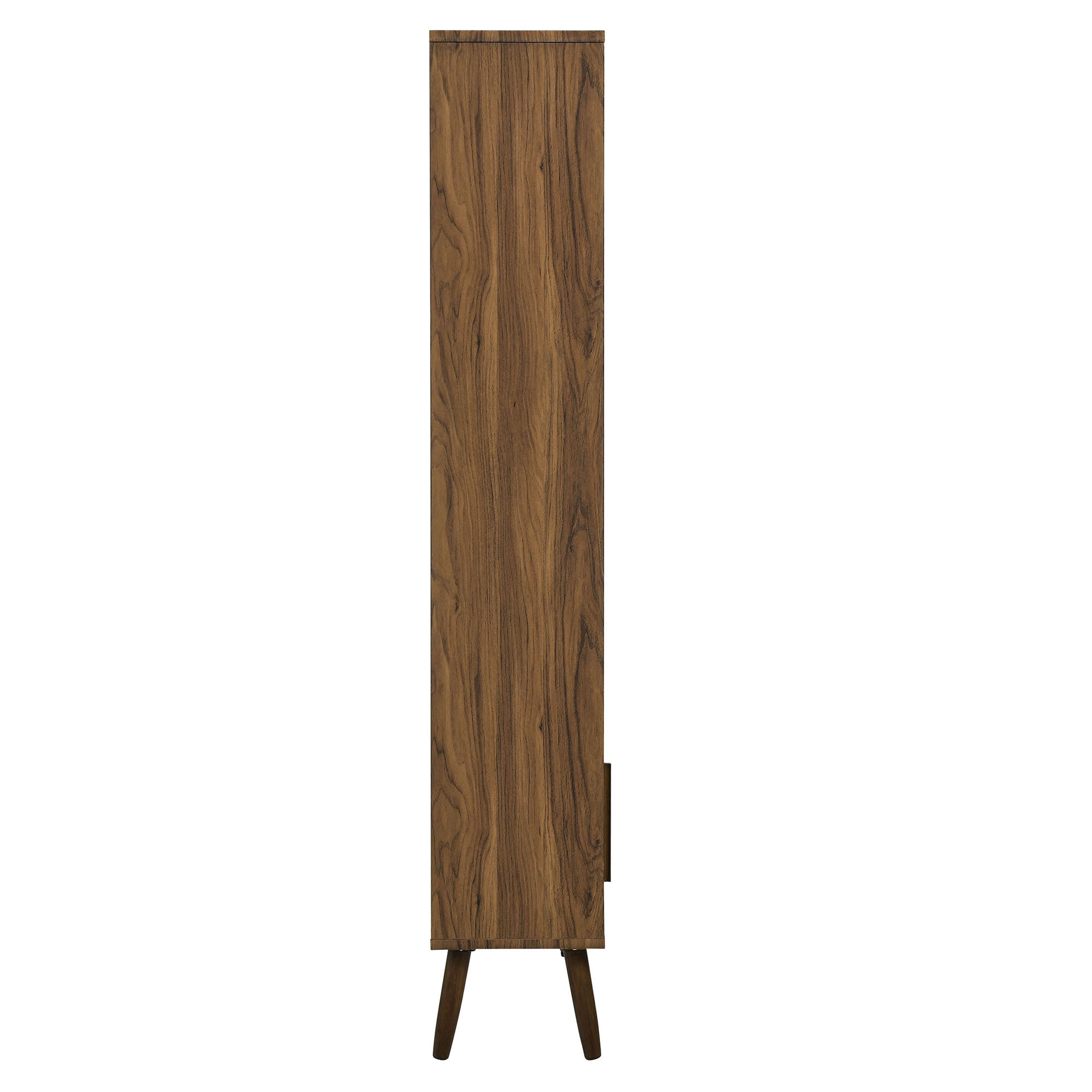 Transmit 45" Bookcase with Sliding Doors, Walnut Linen