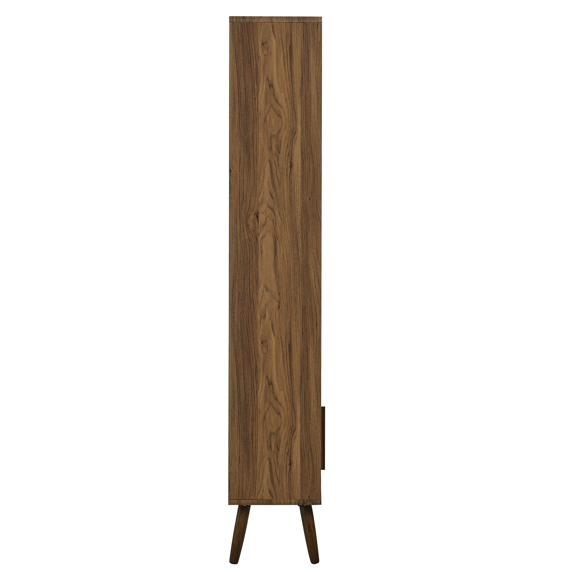 Transmit 45" Bookcase with Sliding Doors, Walnut