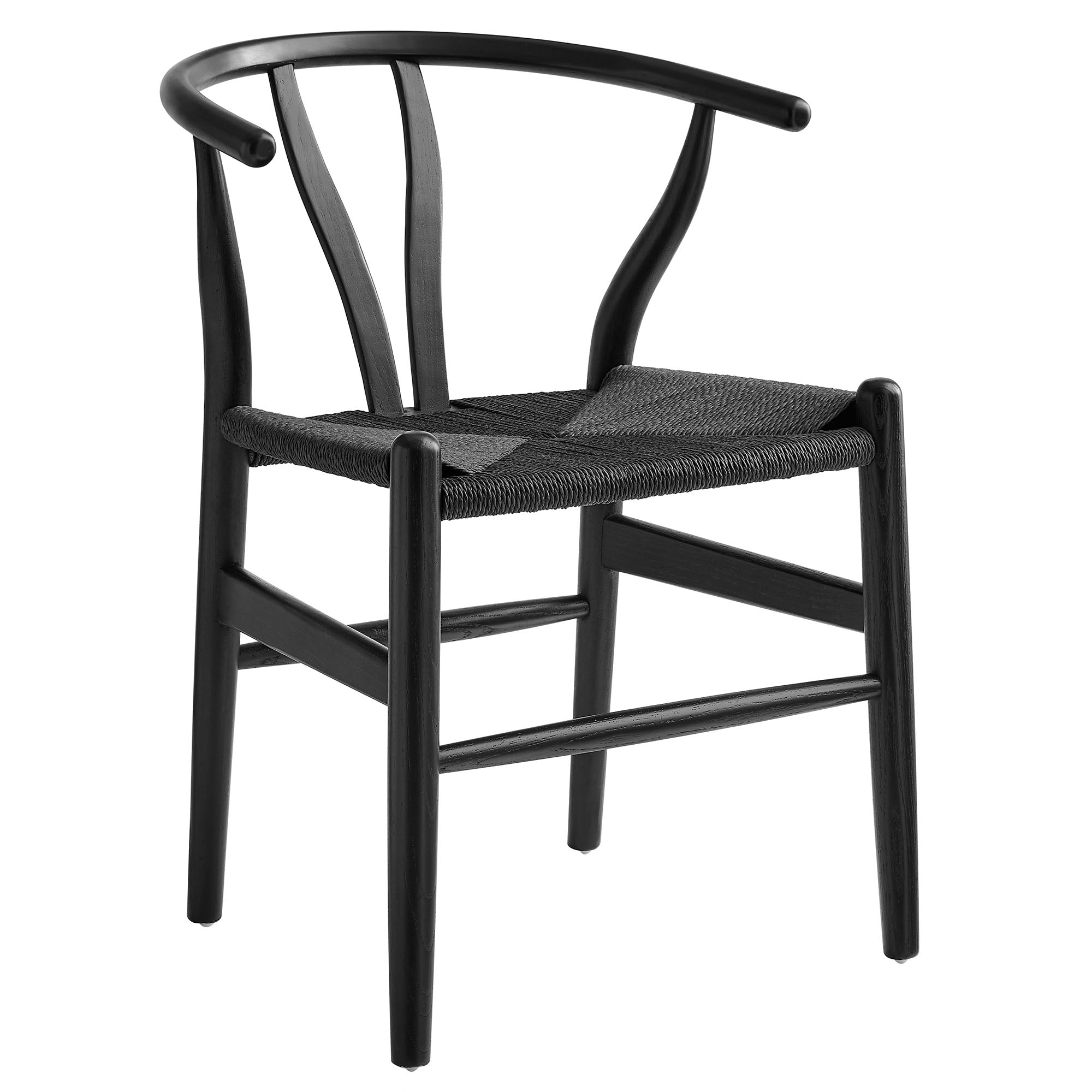 Amish 29" Wood Dining Chair, Black Black