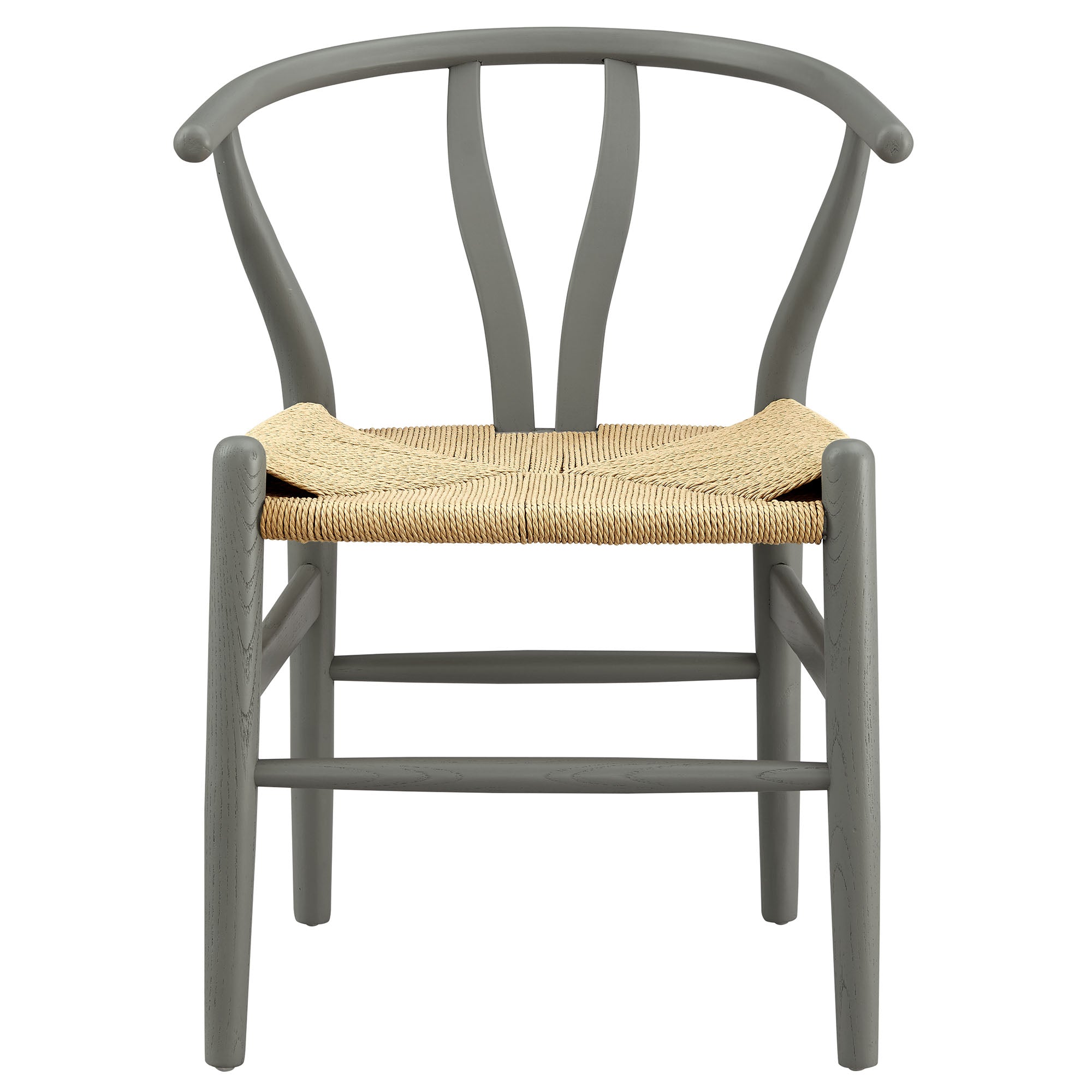 Amish 29" Wood Dining Chair, Light Gray