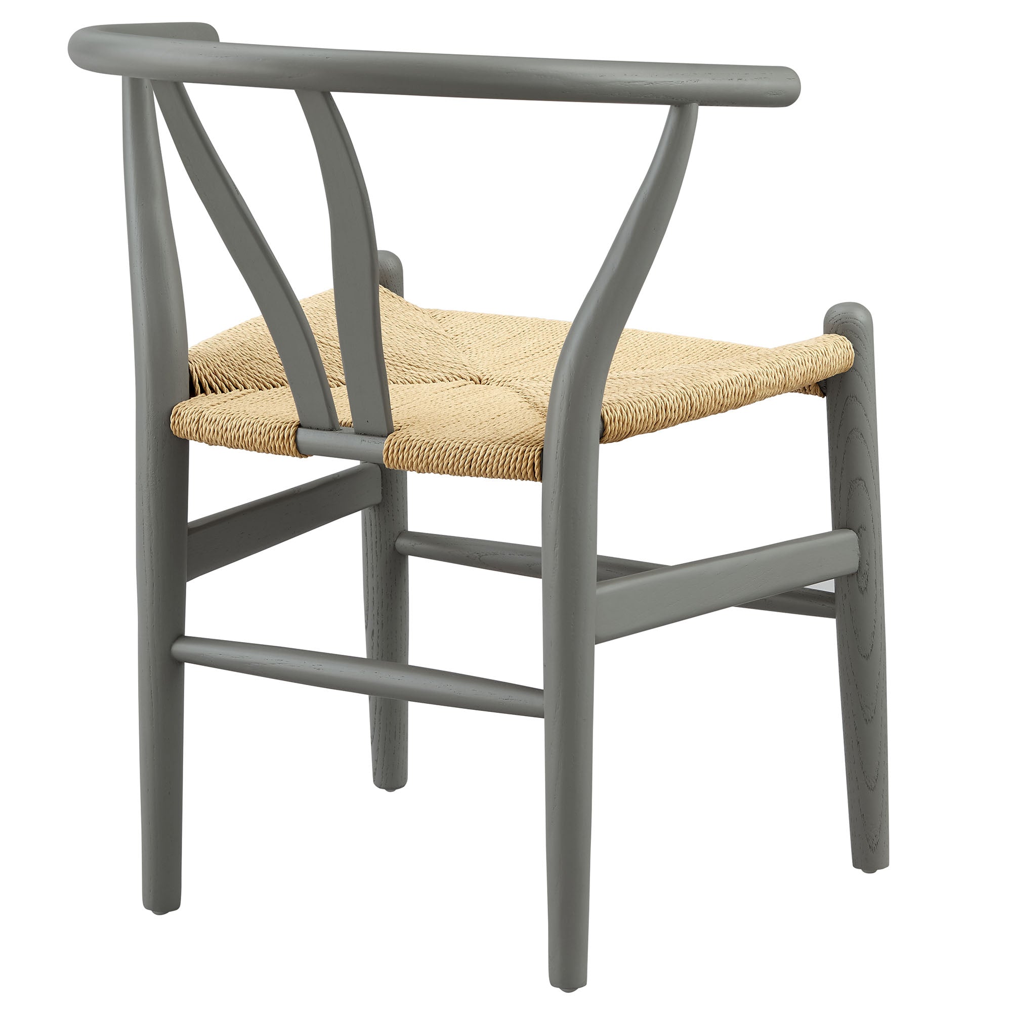 Amish 29" Wood Dining Chair, Light Gray