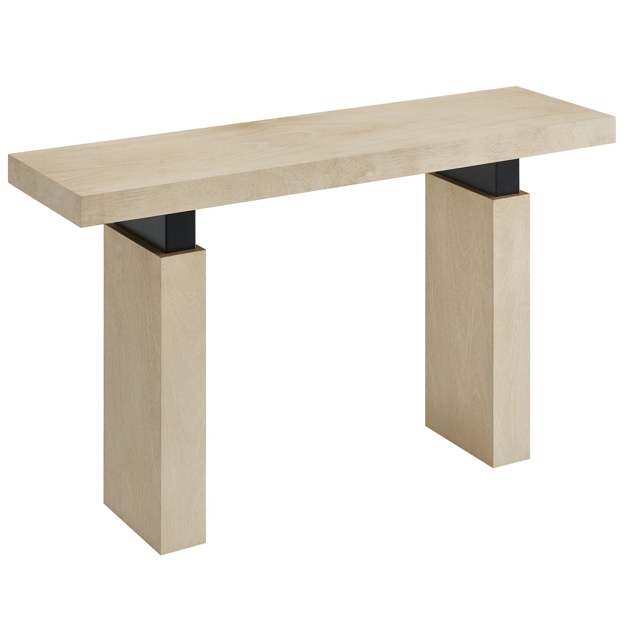 Piston 52" Rectangular Wood Console Table, Natural
