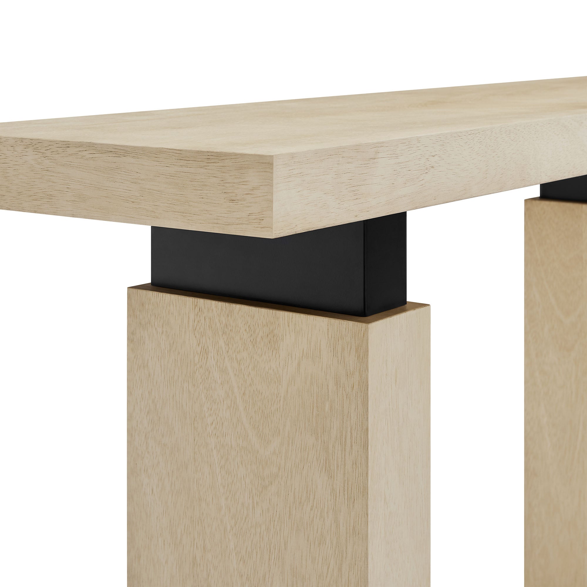 Piston 52" Rectangular Wood Console Table, Natural