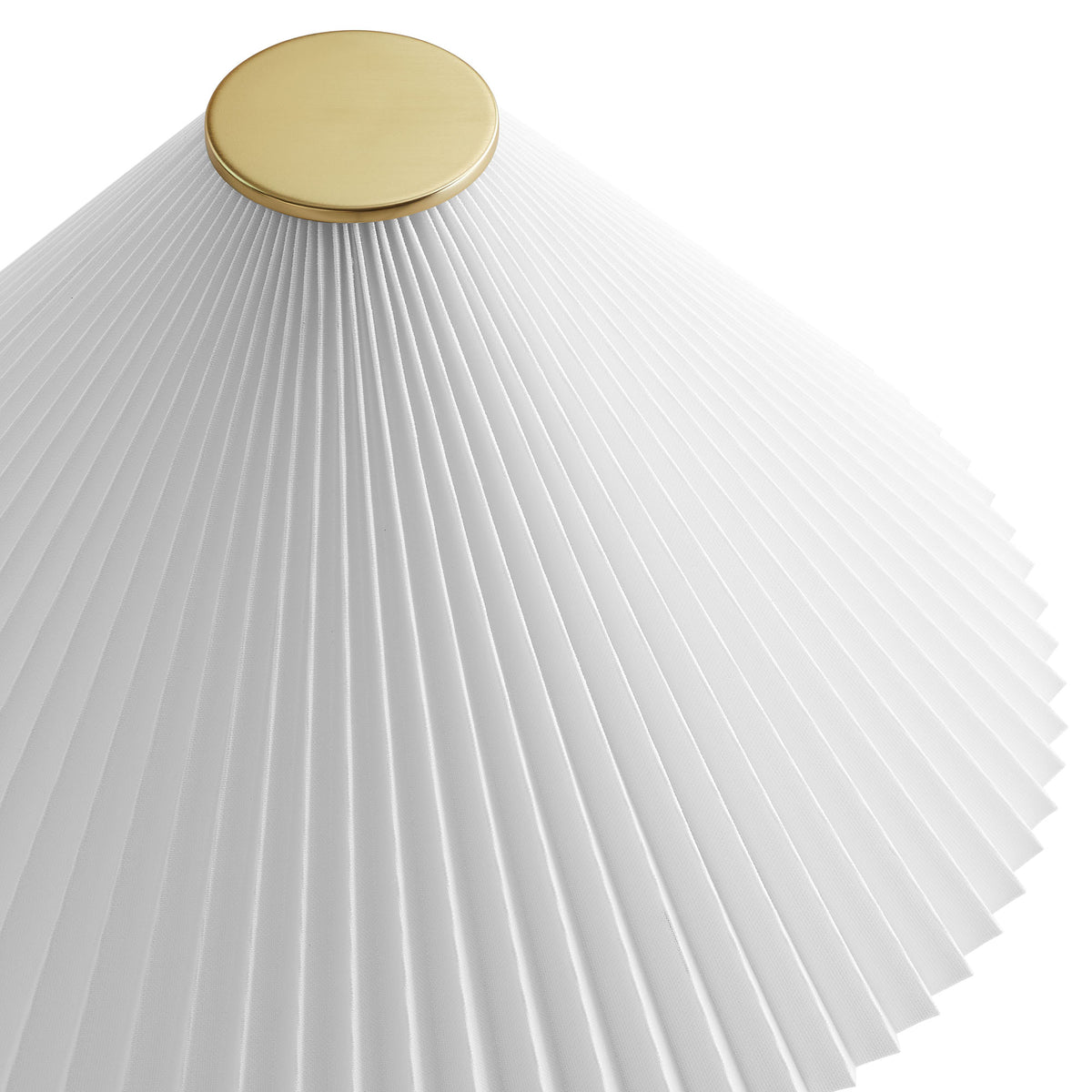 Jessica Wooden Base Table Lamp With Pleated Fabric Shade, Walnut