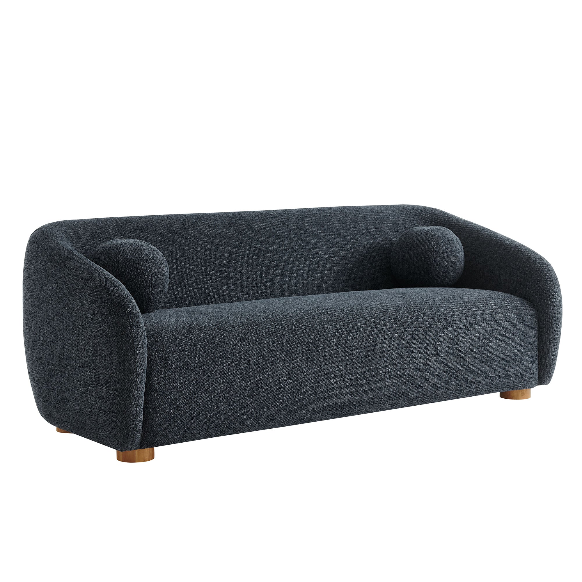 Holland 85" Chenille Fabric Sofa, Navy