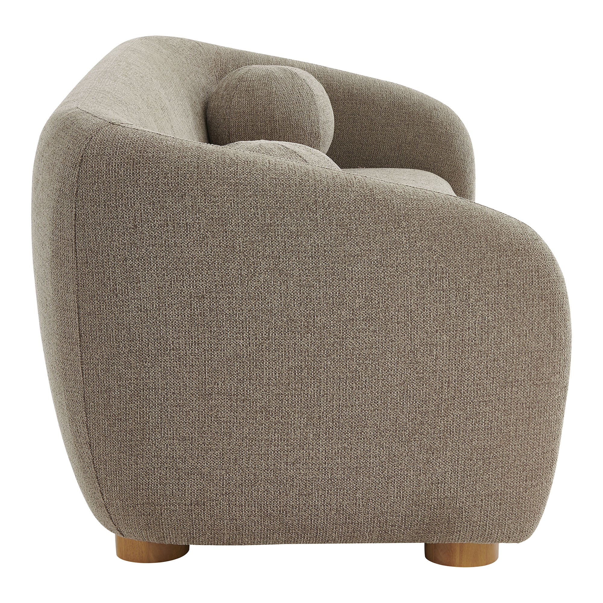 Holland 85" Chenille Fabric Sofa, Taupe