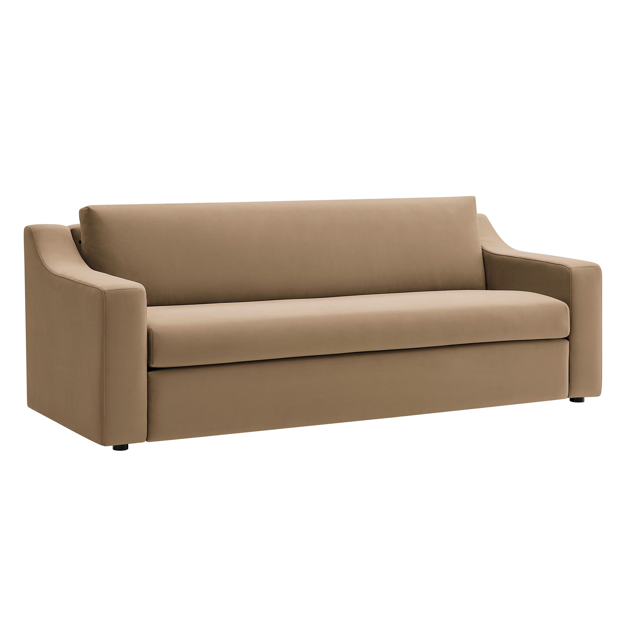 Liora Performance Velvet Sofa, Taupe