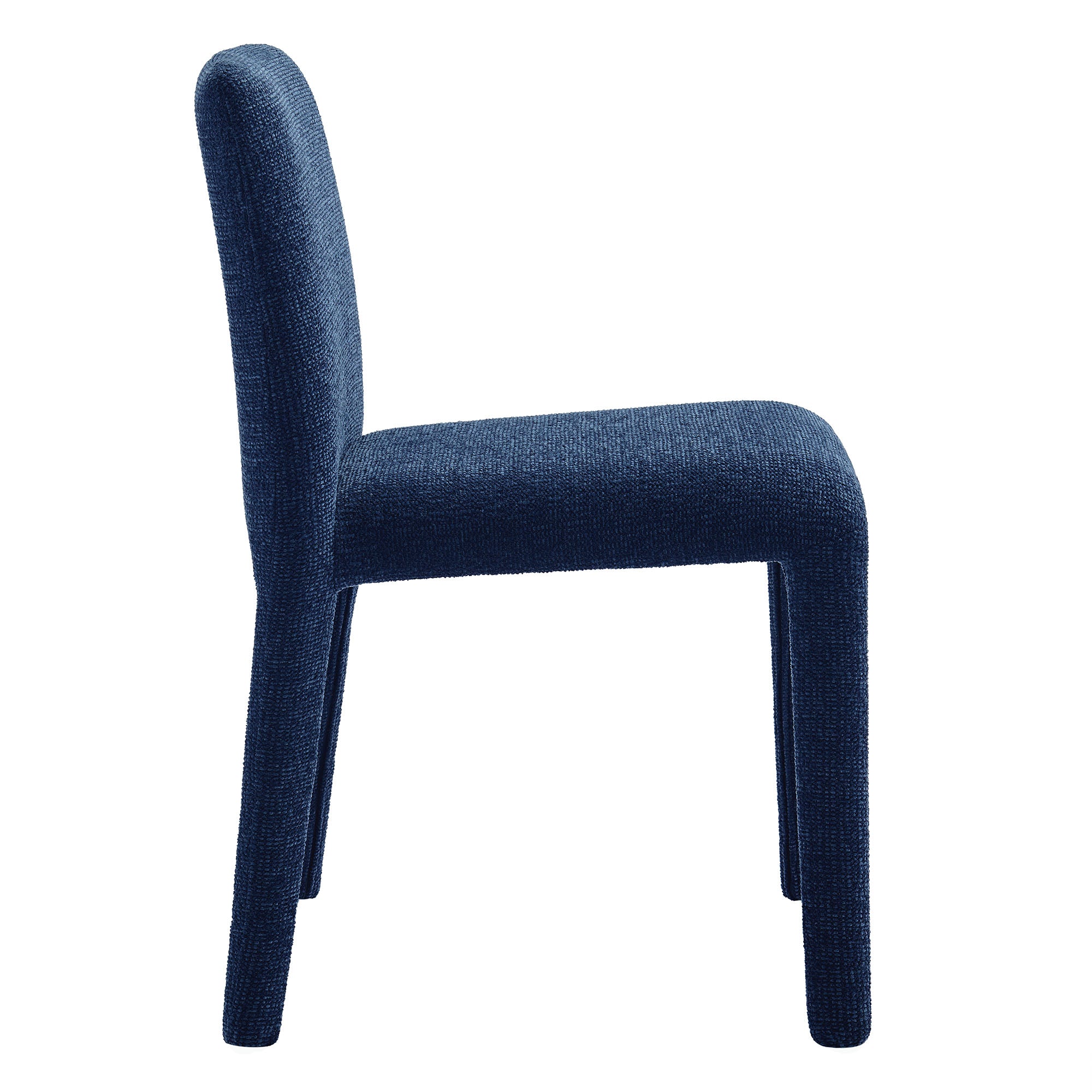 Rhodes Fabric Upholstered Dining Chair, Navy