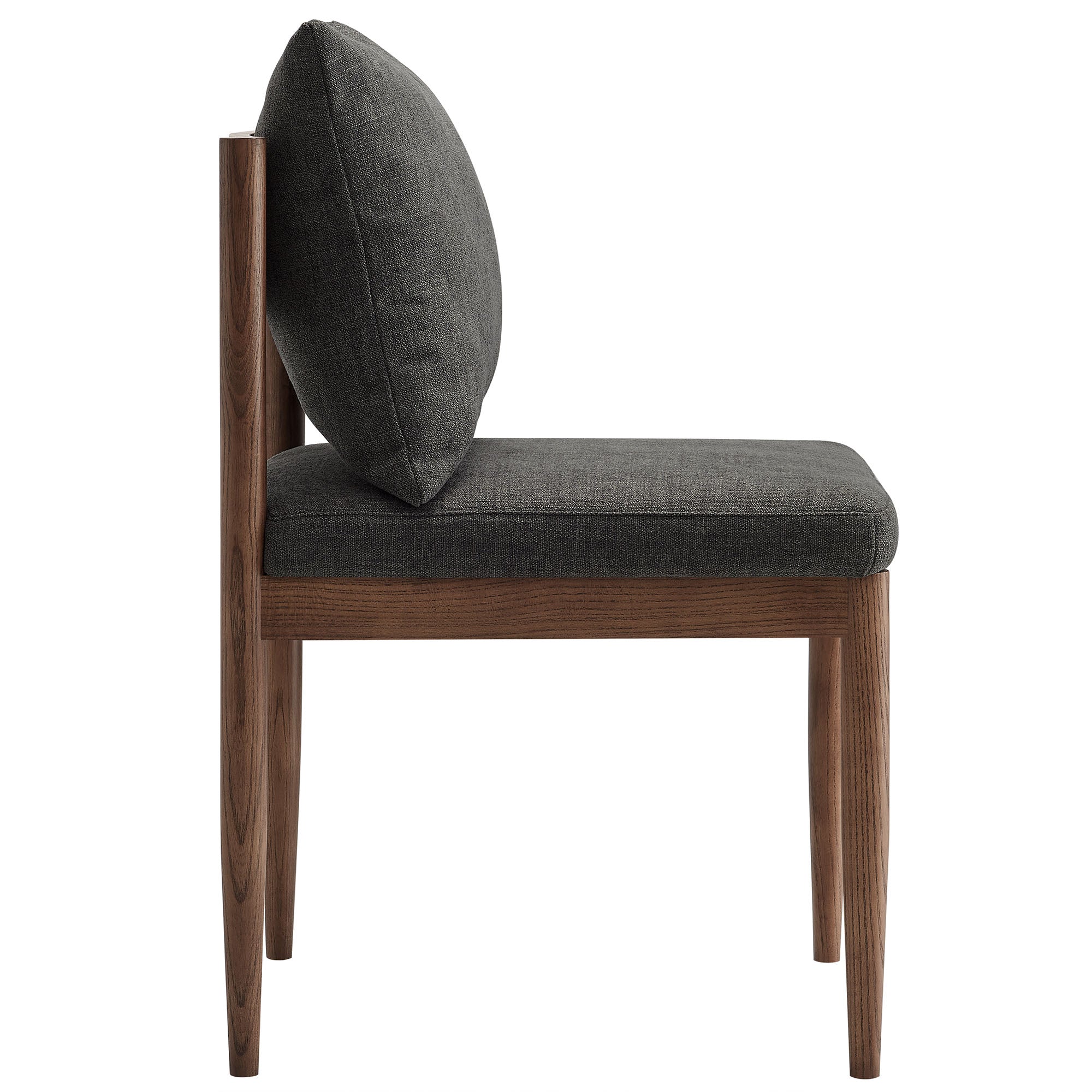 Remington Wood Dining Side Chair, Charcoal