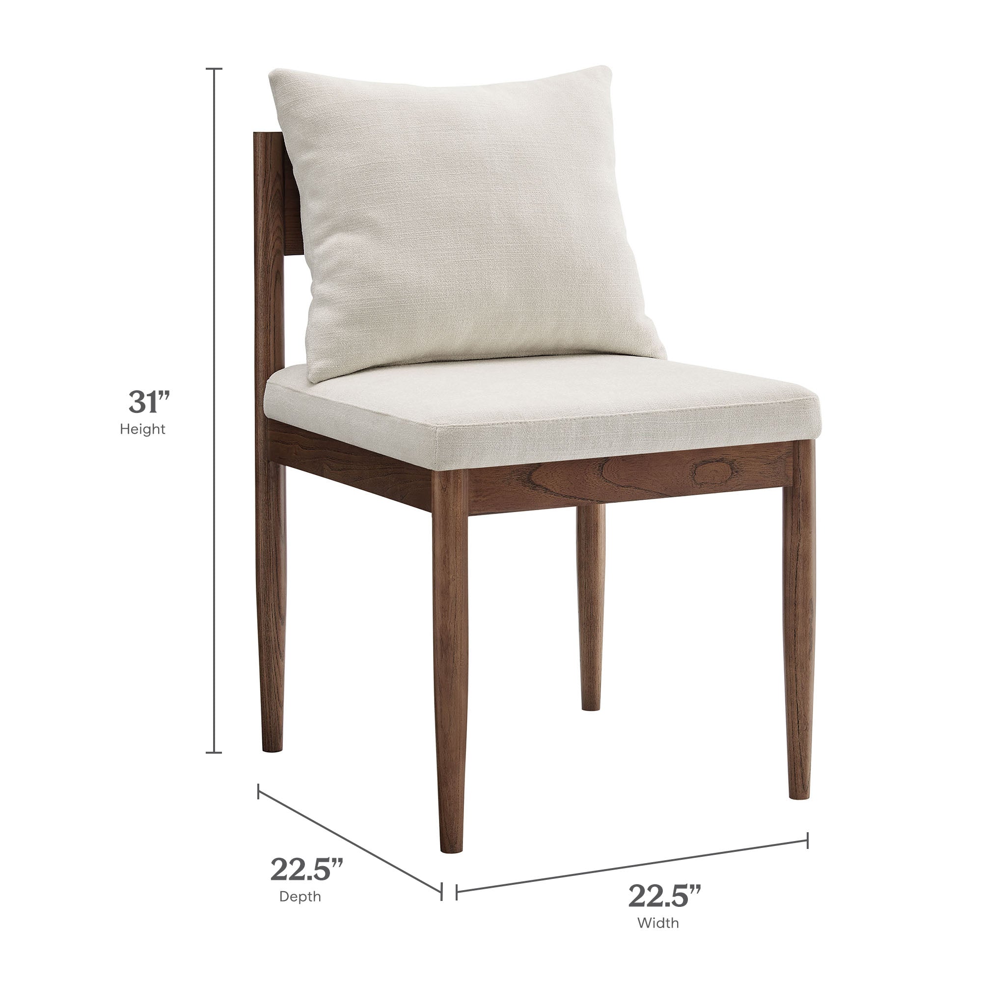 Remington Wood Dining Side Chair, Salt