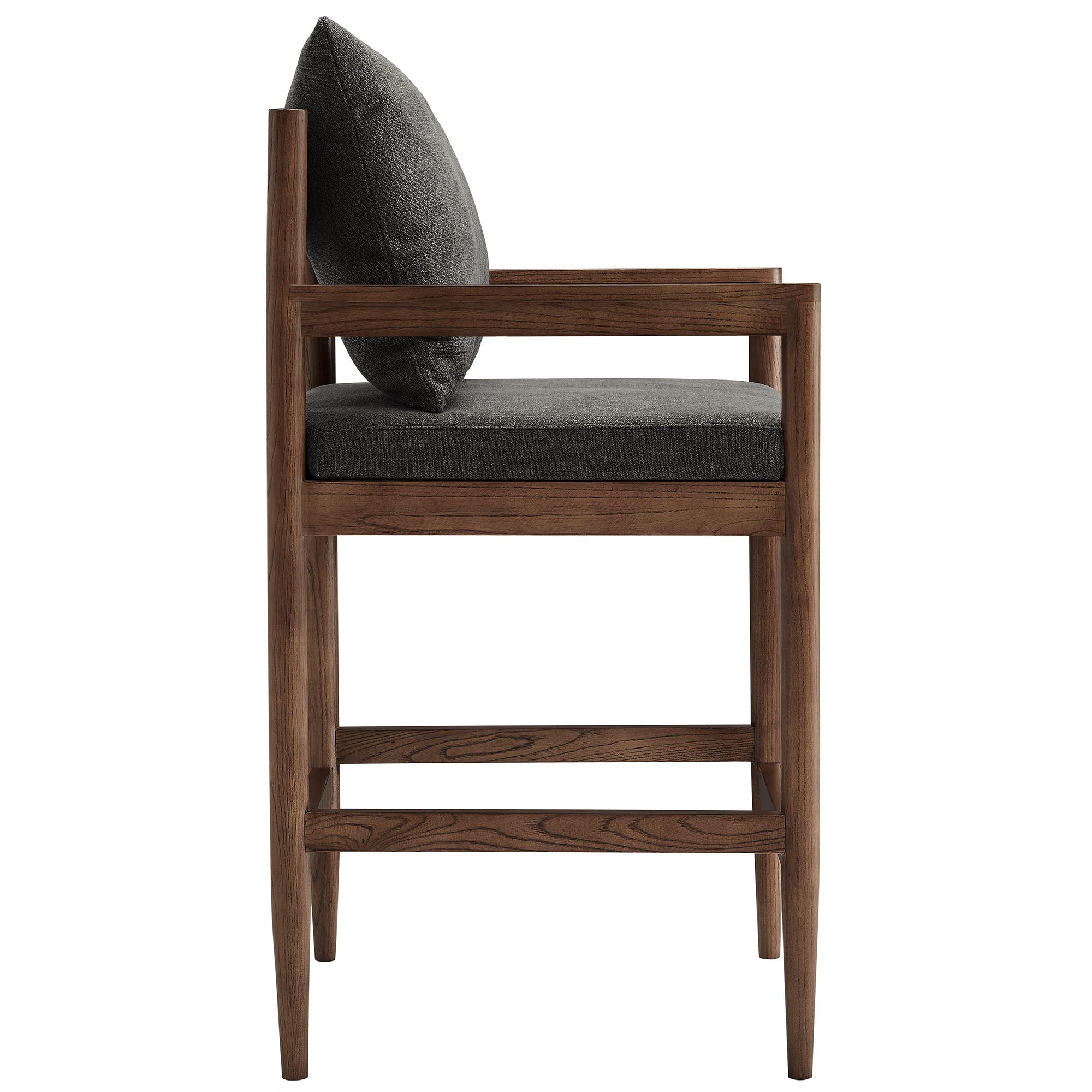 Remington Wood Counter Stool, Charcoal