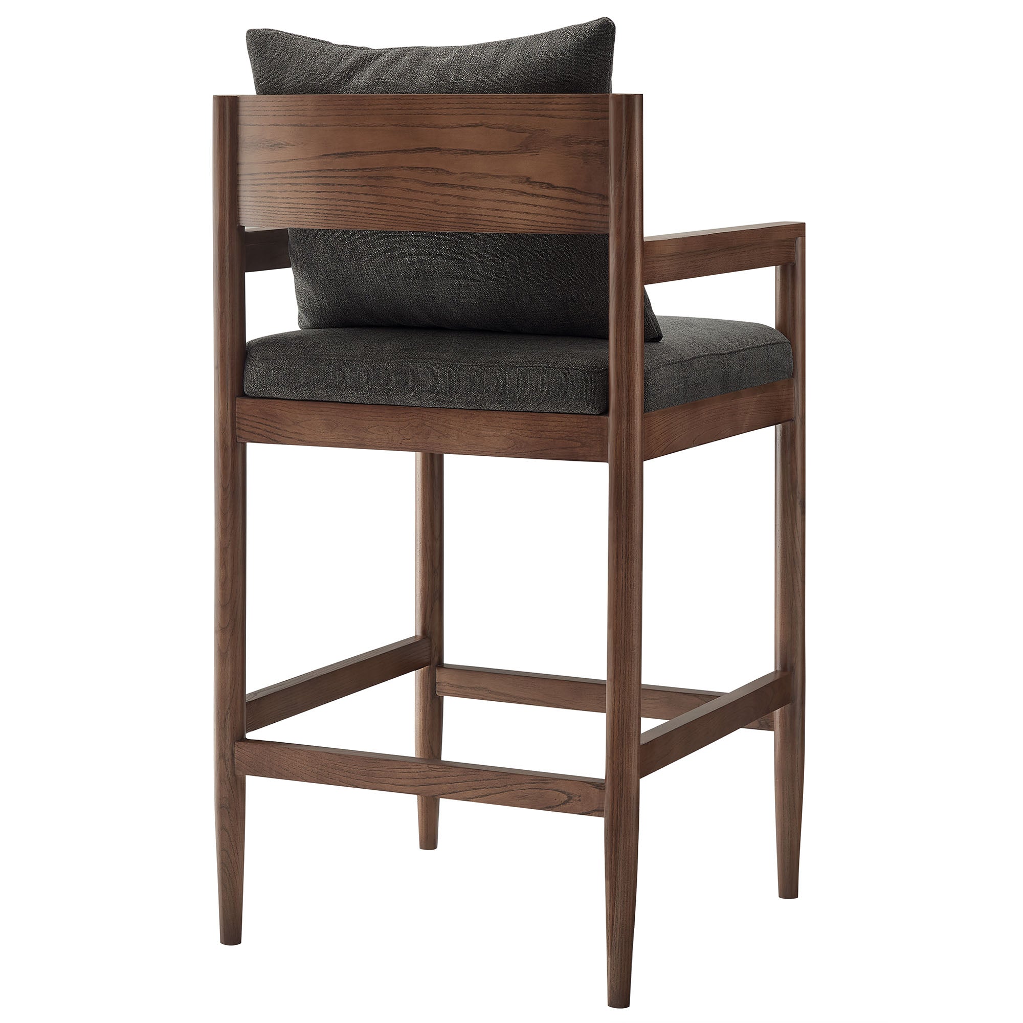Remington Wood Bar Stool, Charcoal