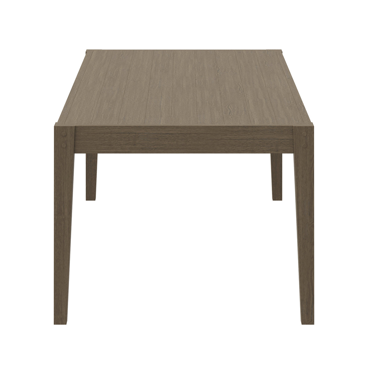 Northlake 83" Rectangular Outdoor Patio Teak Dining Table, Weathered Gray