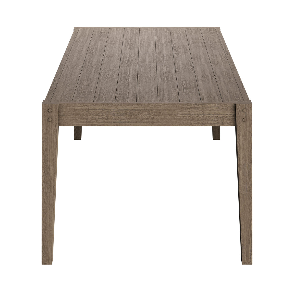 Northlake 7-Piece Outdoor Patio Teak Wood Dining Set, Flint Gray