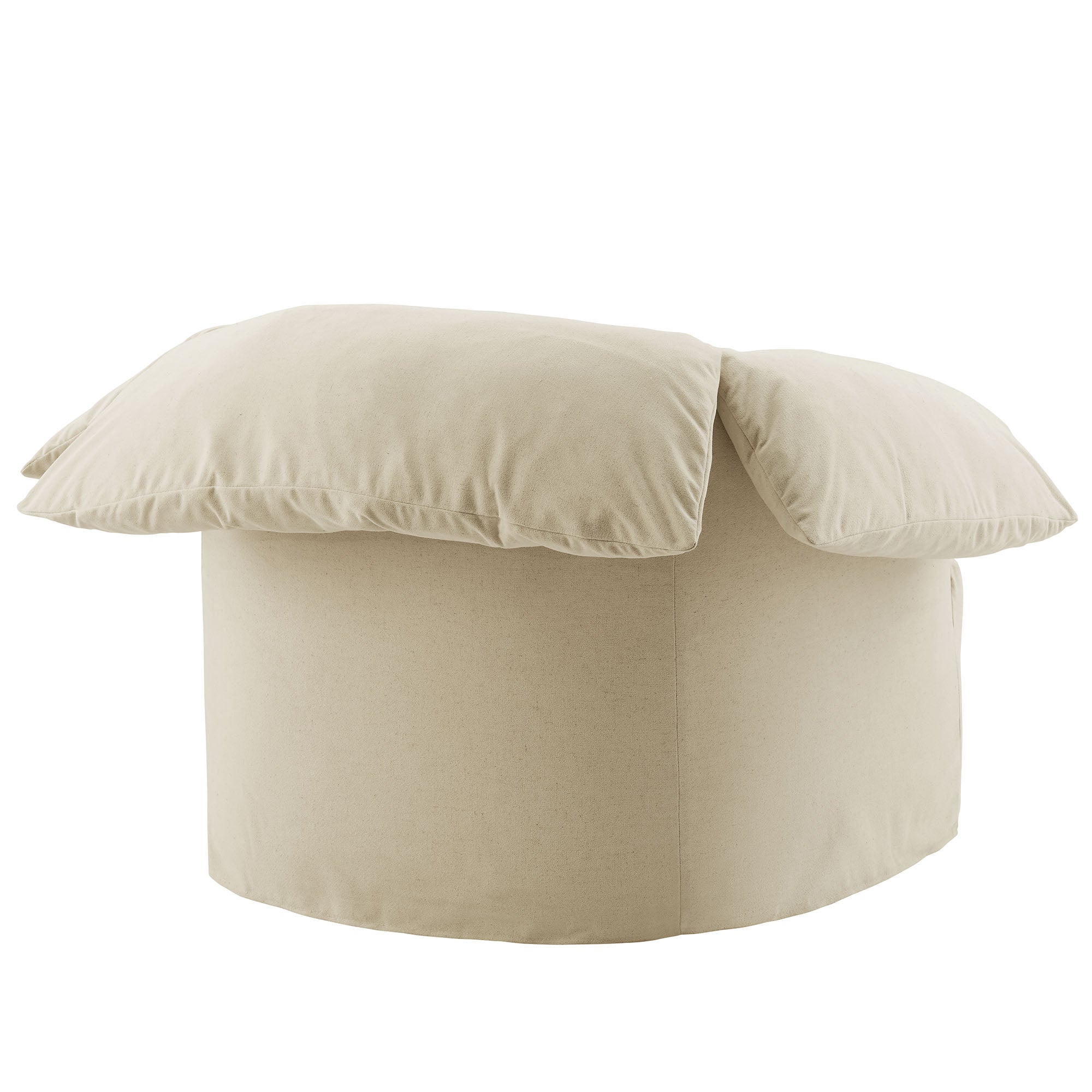 Lark Slipcovered Fabric Oversized Armchair, Linen