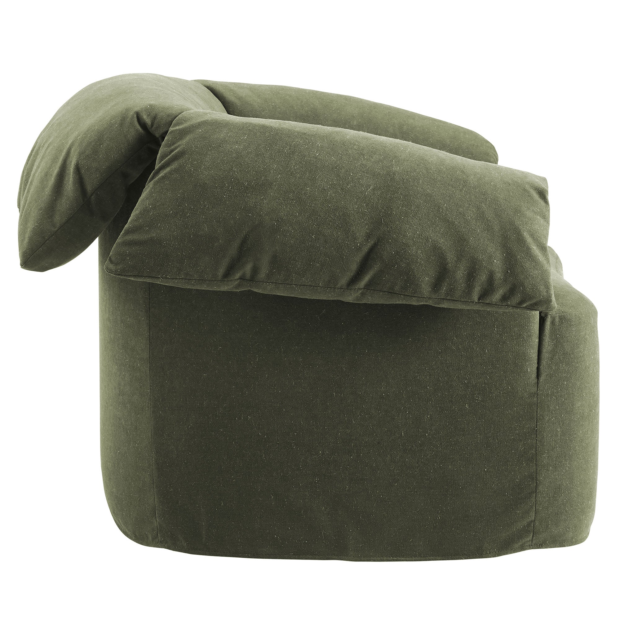 Lark Slipcovered Fabric Oversized Armchair, Sage