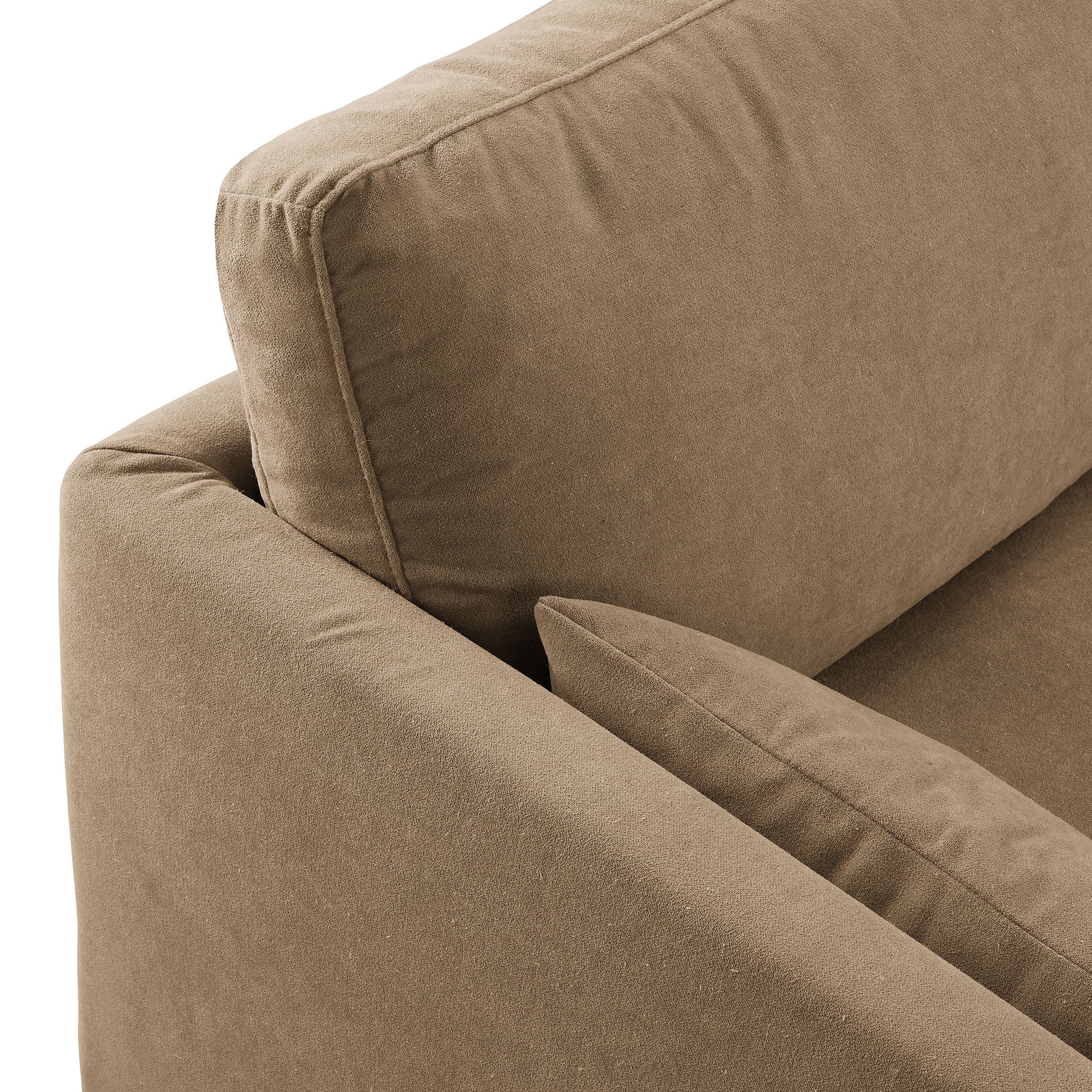 Wellfleet 85" Slipcovered Fabric Sofa, Almond