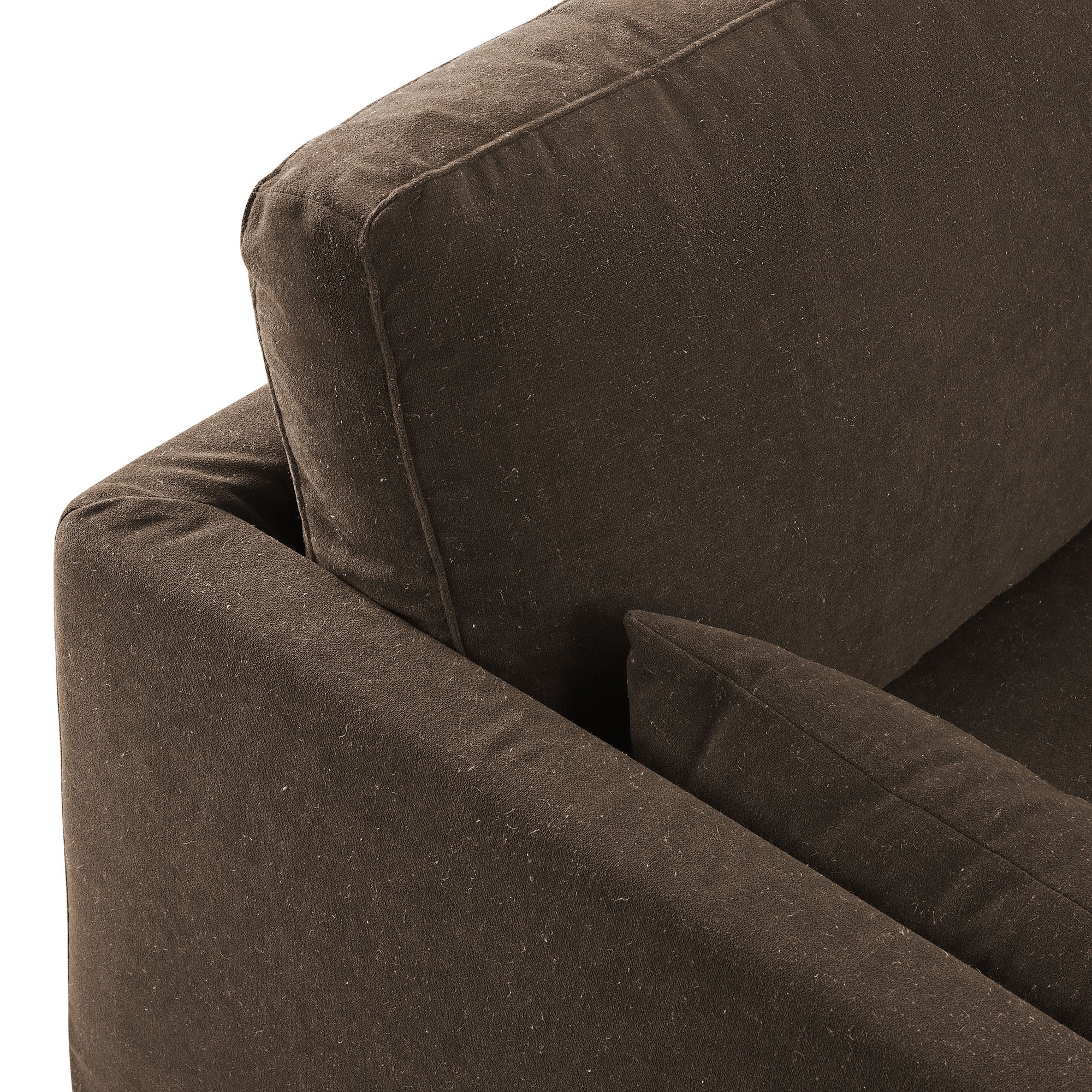 Wellfleet 85" Slipcovered Fabric Sofa, Cocoa