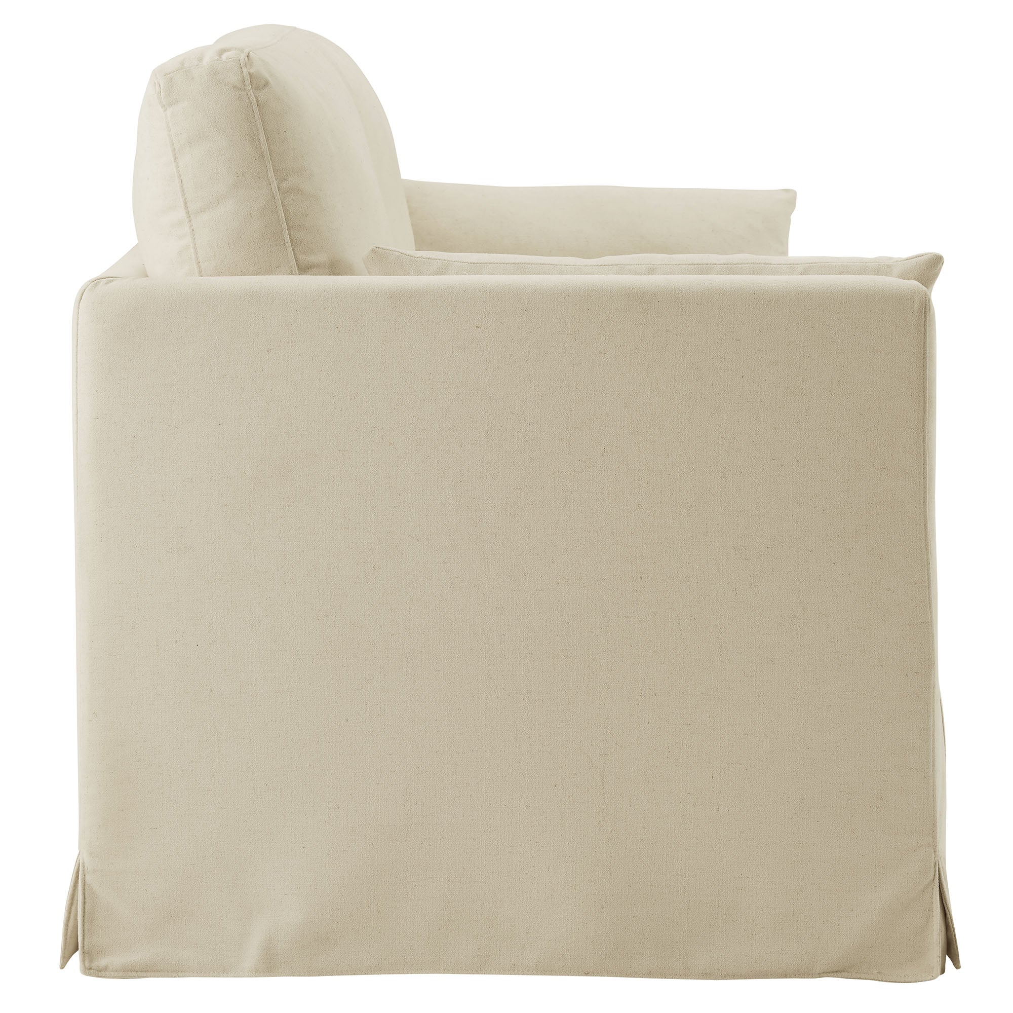 Wellfleet 85" Slipcovered Fabric Sofa, Linen
