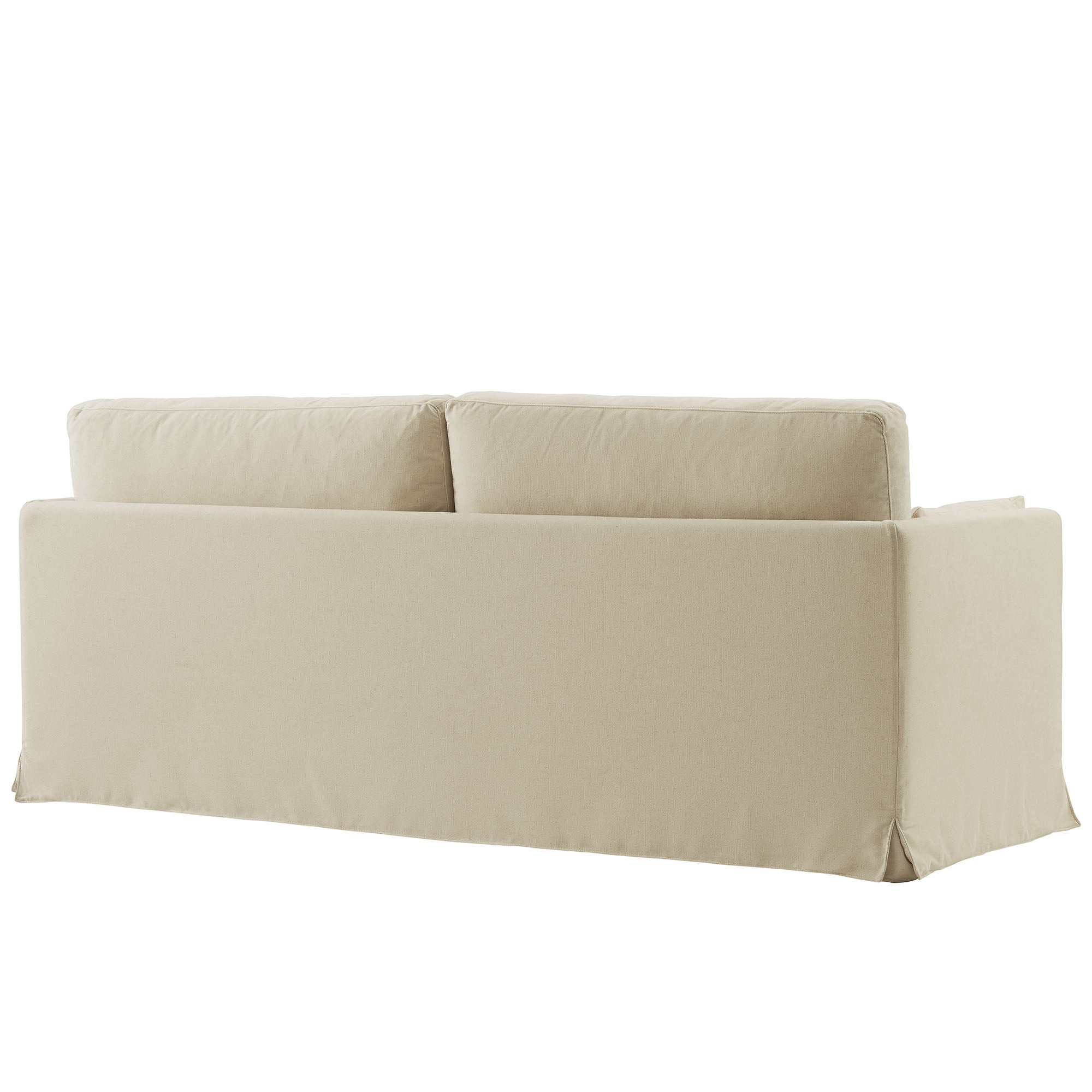 Wellfleet 85" Slipcovered Fabric Sofa, Linen