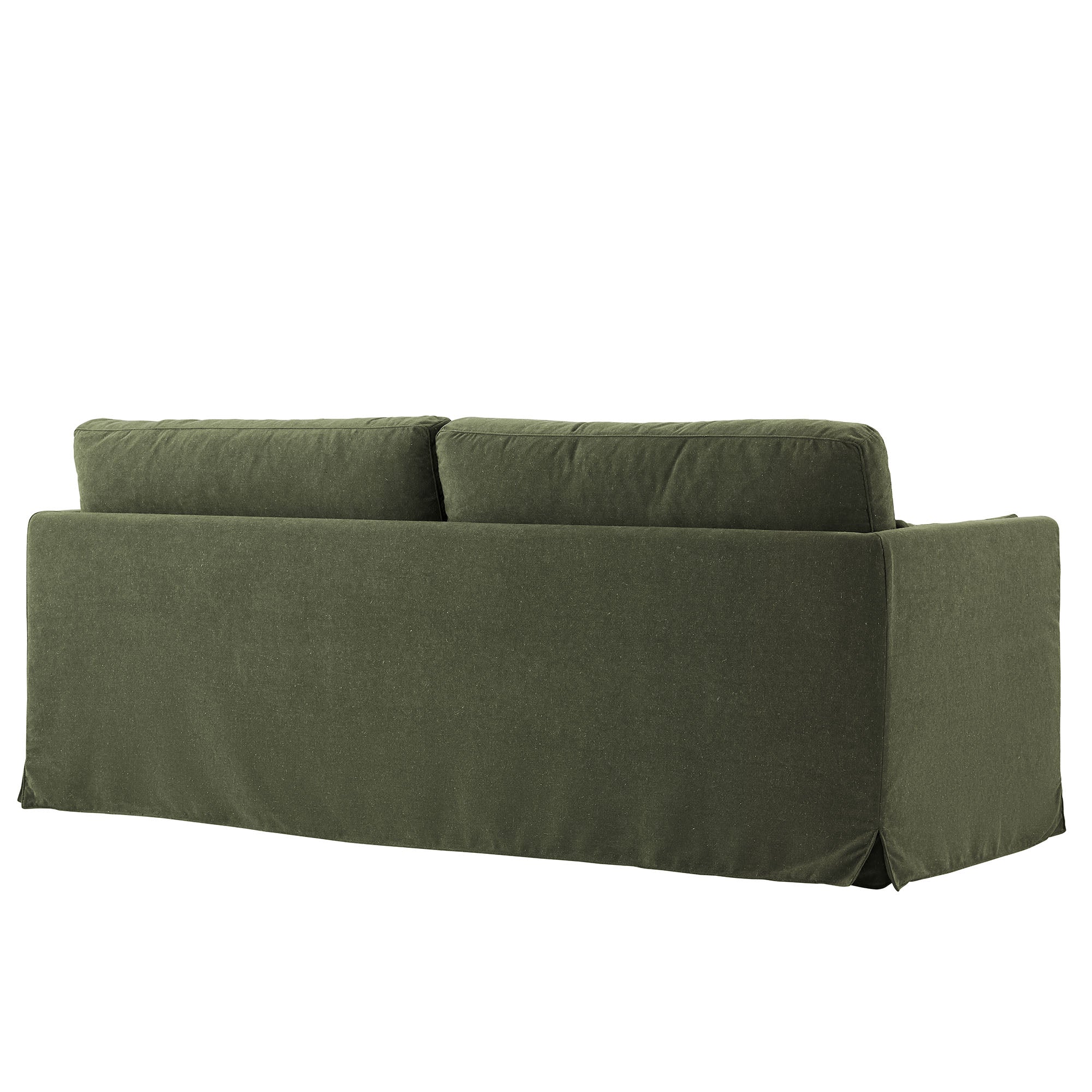 Wellfleet 85" Slipcovered Fabric Sofa, Sage