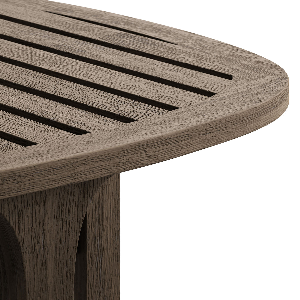 Saratoga 3-Piece Outdoor Patio Teak Wood Furniture Set with Lounge Chairs and Side Table, Pebble