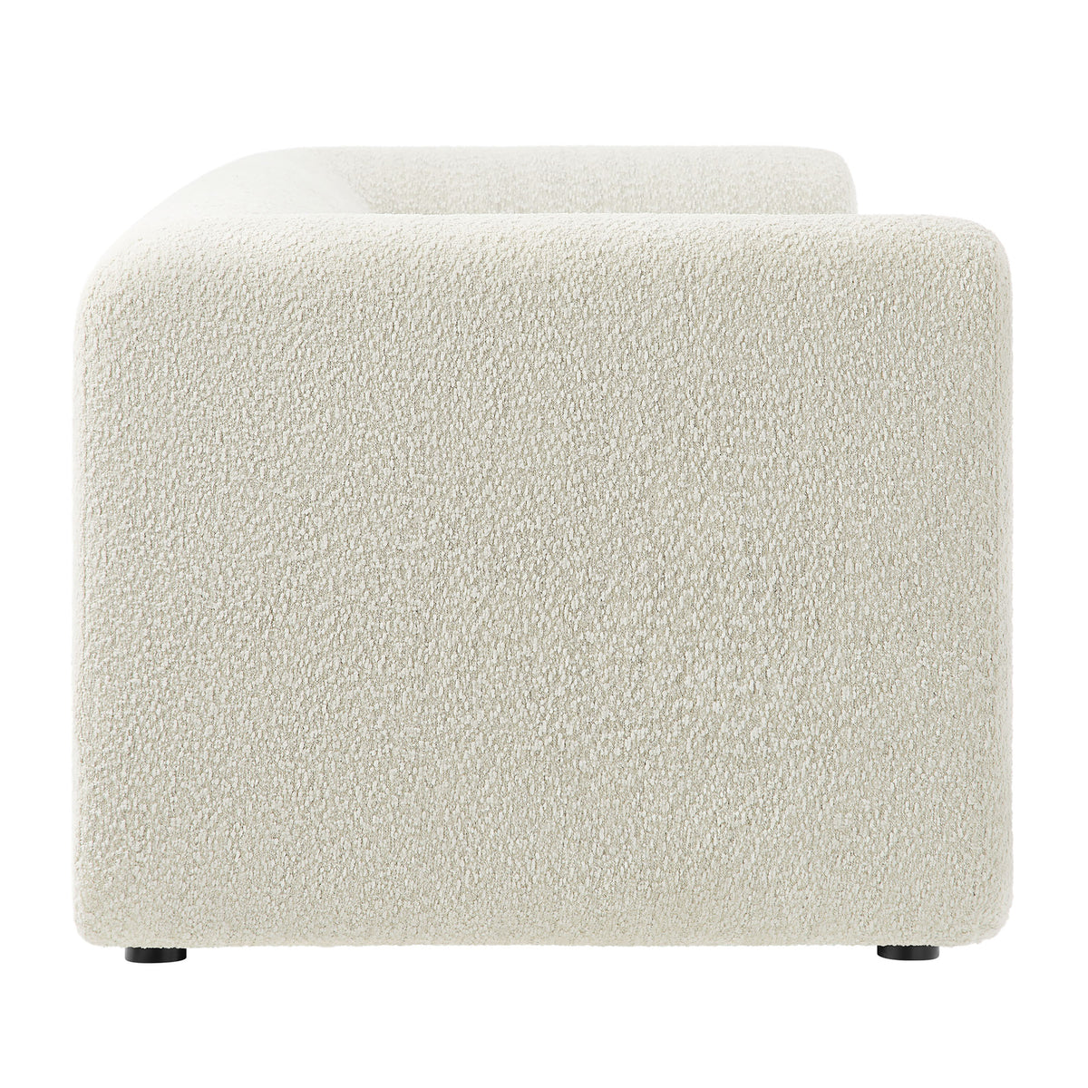 Leif 89" Boucle Upholstered Sofa, Pearl