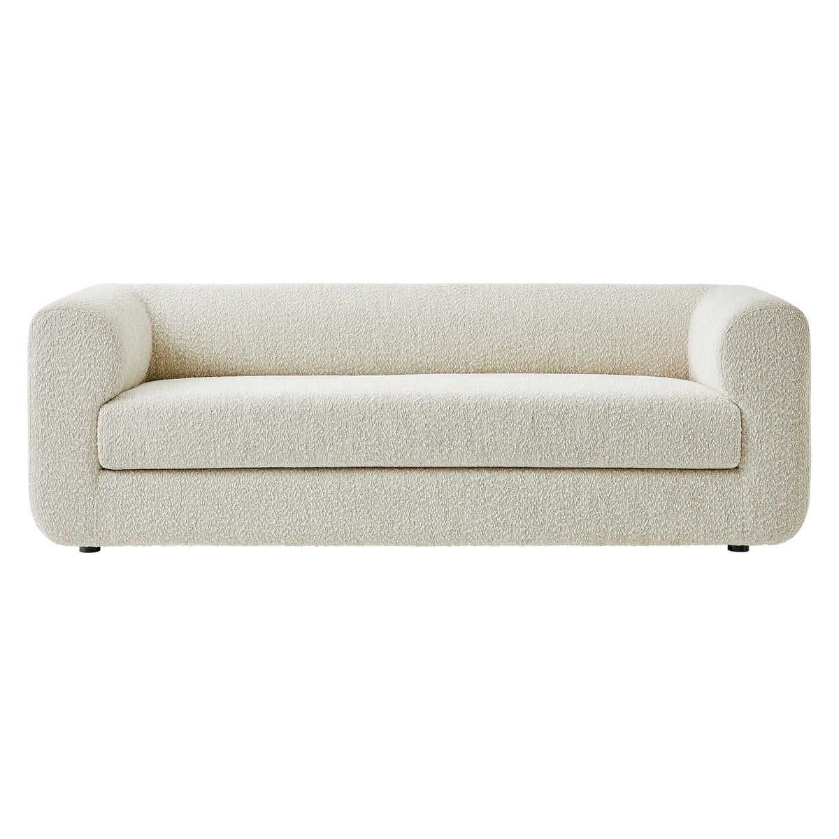 Leif 89" Boucle Upholstered Sofa, Pearl