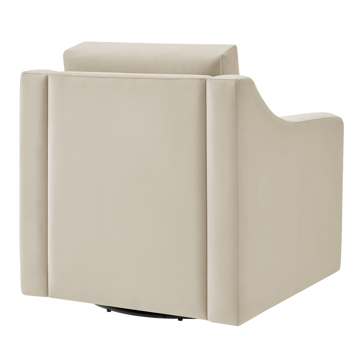 Liora Performance Velvet Armchair, Alabaster
