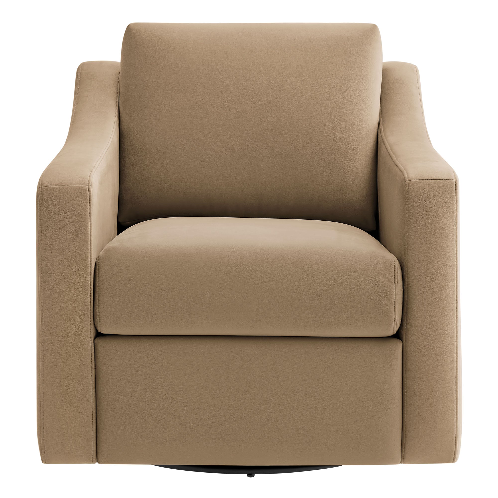 Liora Performance Velvet Armchair, Taupe