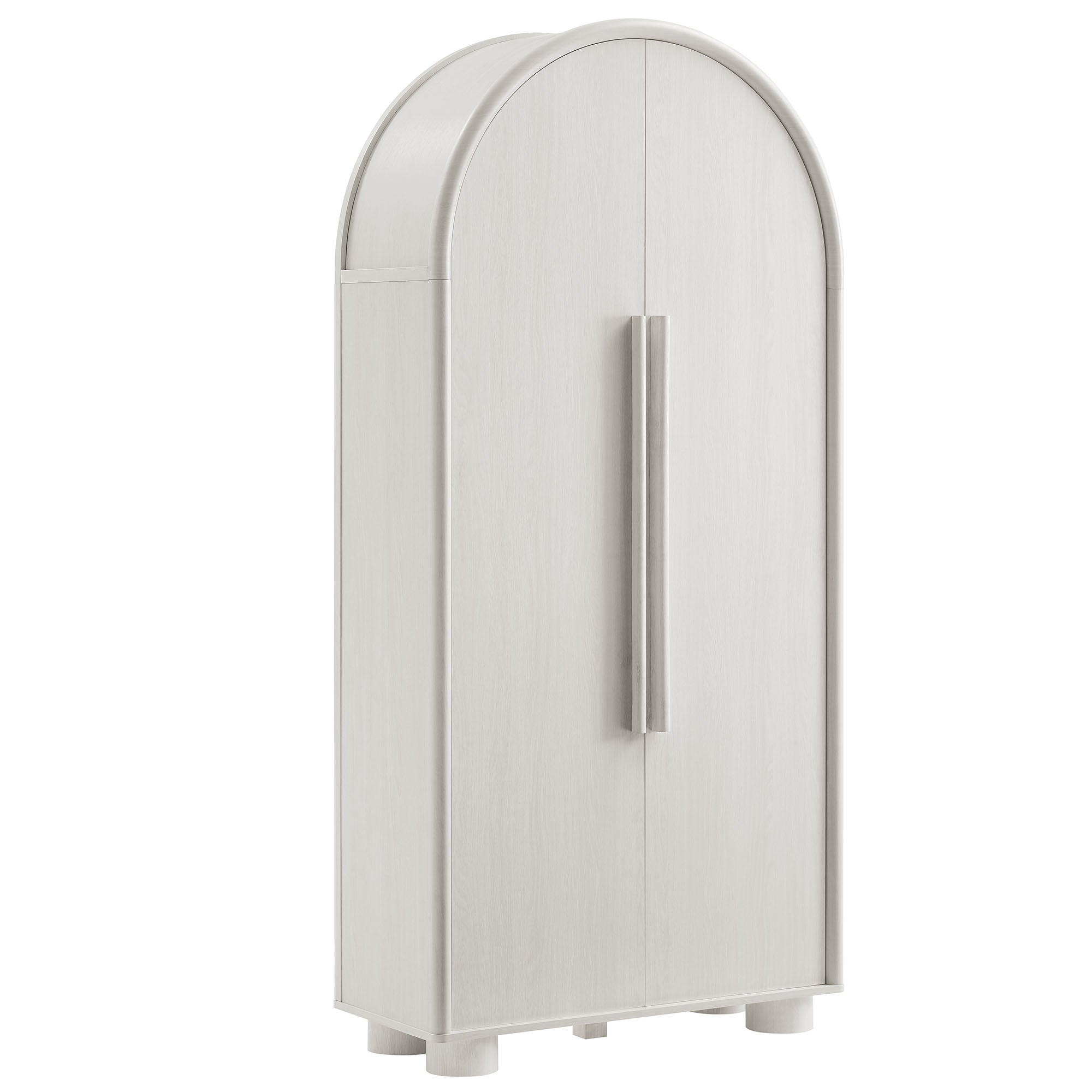 Bellamy Tall Arched Storage Cabinet, Ash
