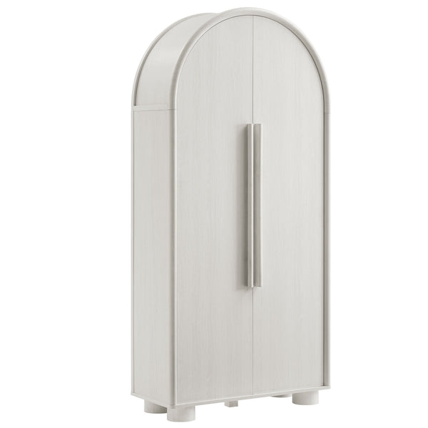 Bellamy Tall Arched Storage Cabinet, Ash