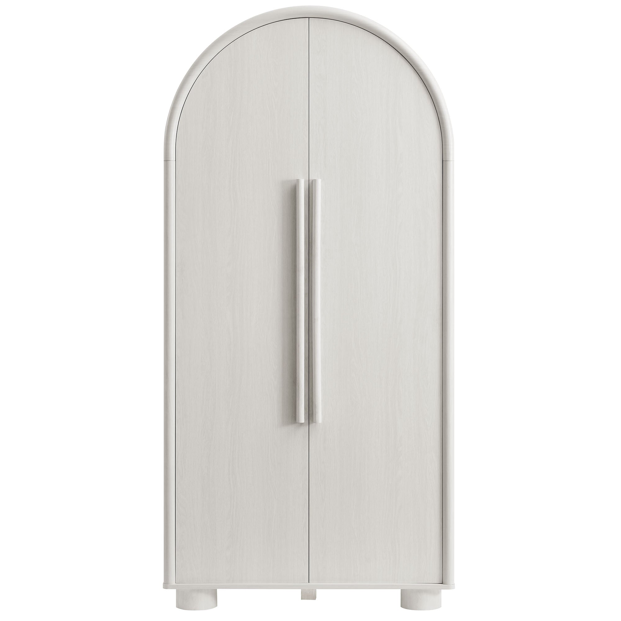 Bellamy Tall Arched Storage Cabinet, Ash